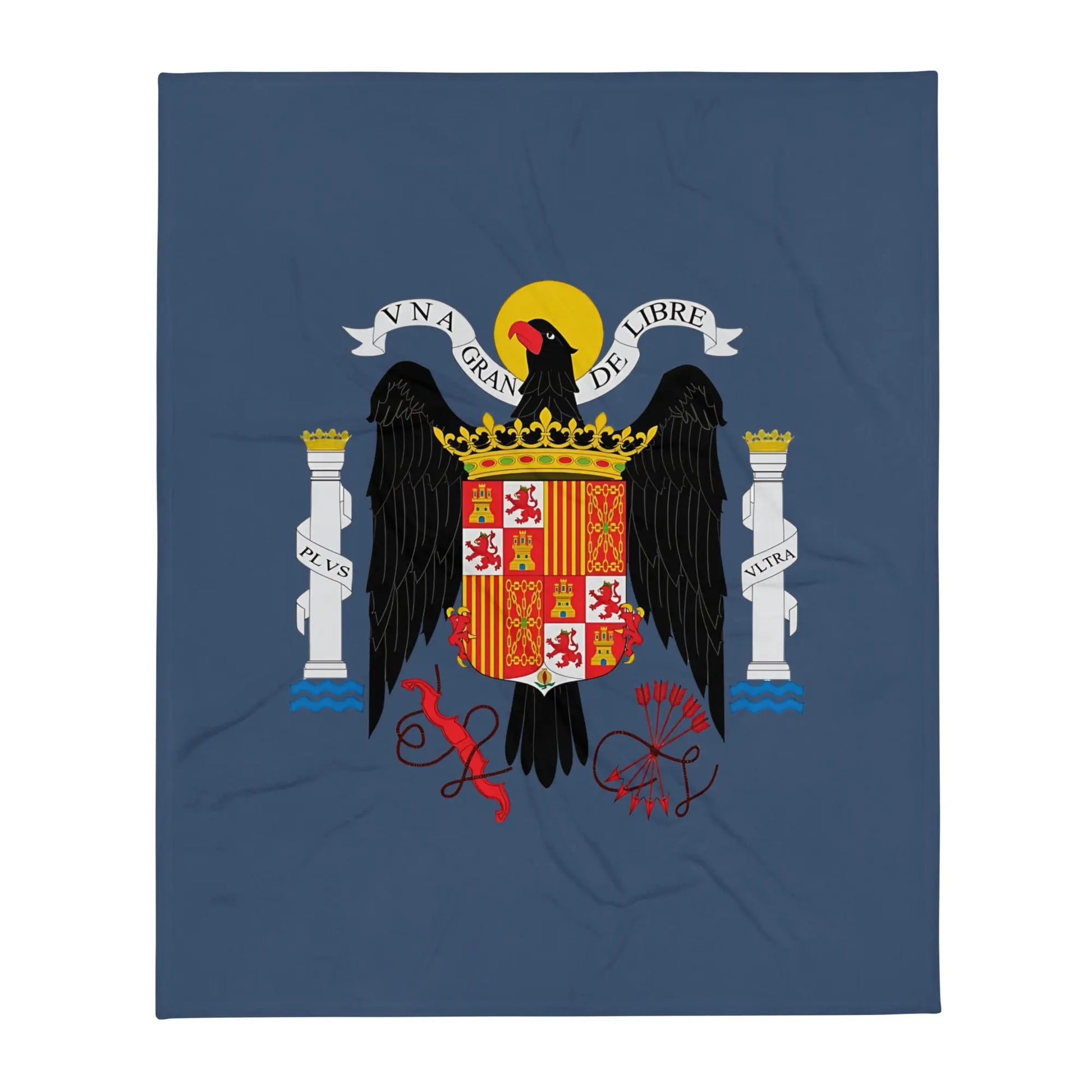 Comprar Manta Águila de San Juan - Una, Grande y Libre - azul La Flamenca de Borgoña Bandera España