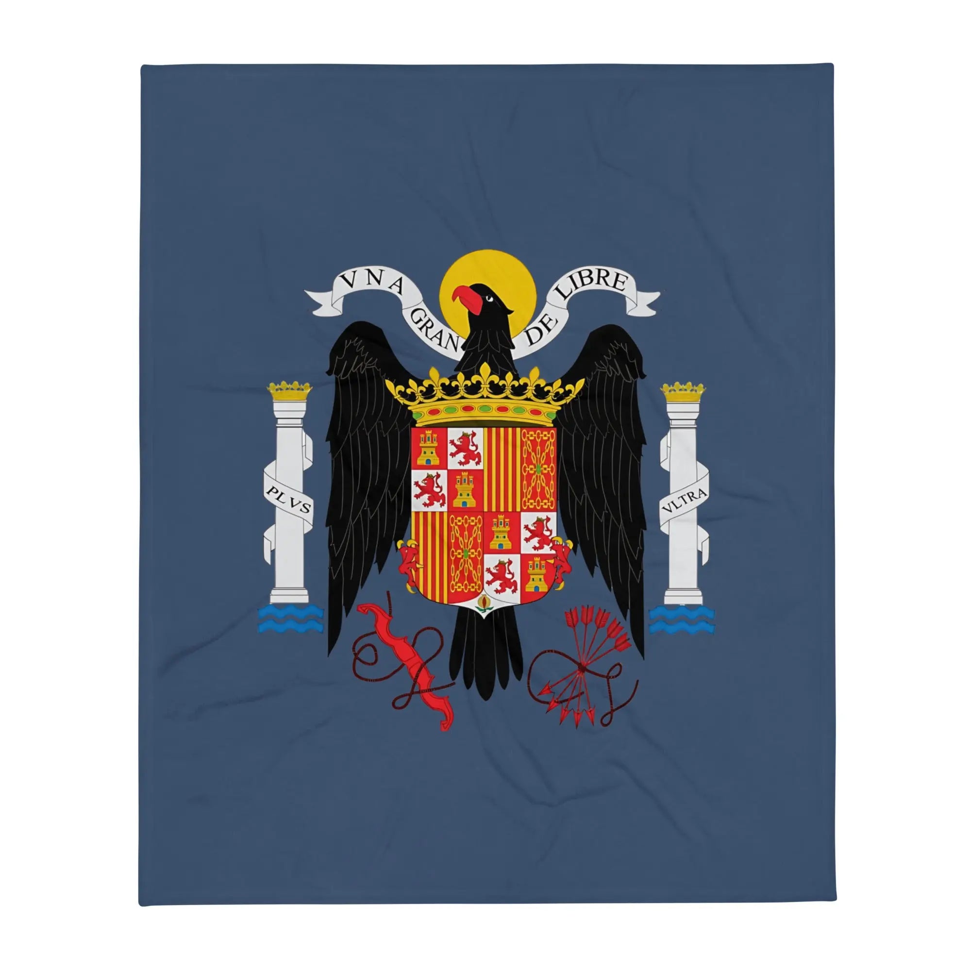 Comprar Manta Águila de San Juan - Una, Grande y Libre - azul La Flamenca de Borgoña Bandera España
