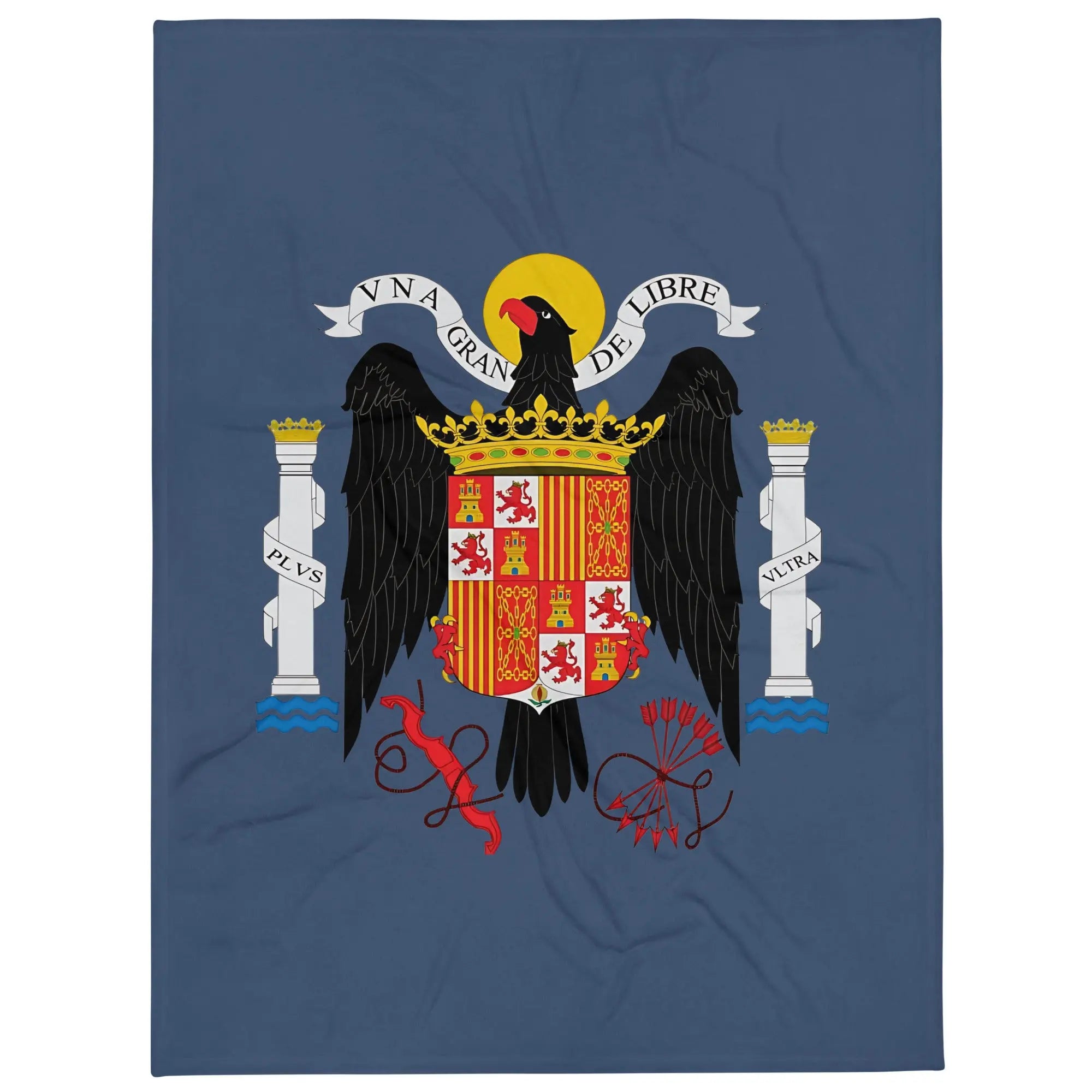 Comprar Manta Águila de San Juan - Una, Grande y Libre - azul La Flamenca de Borgoña Bandera España
