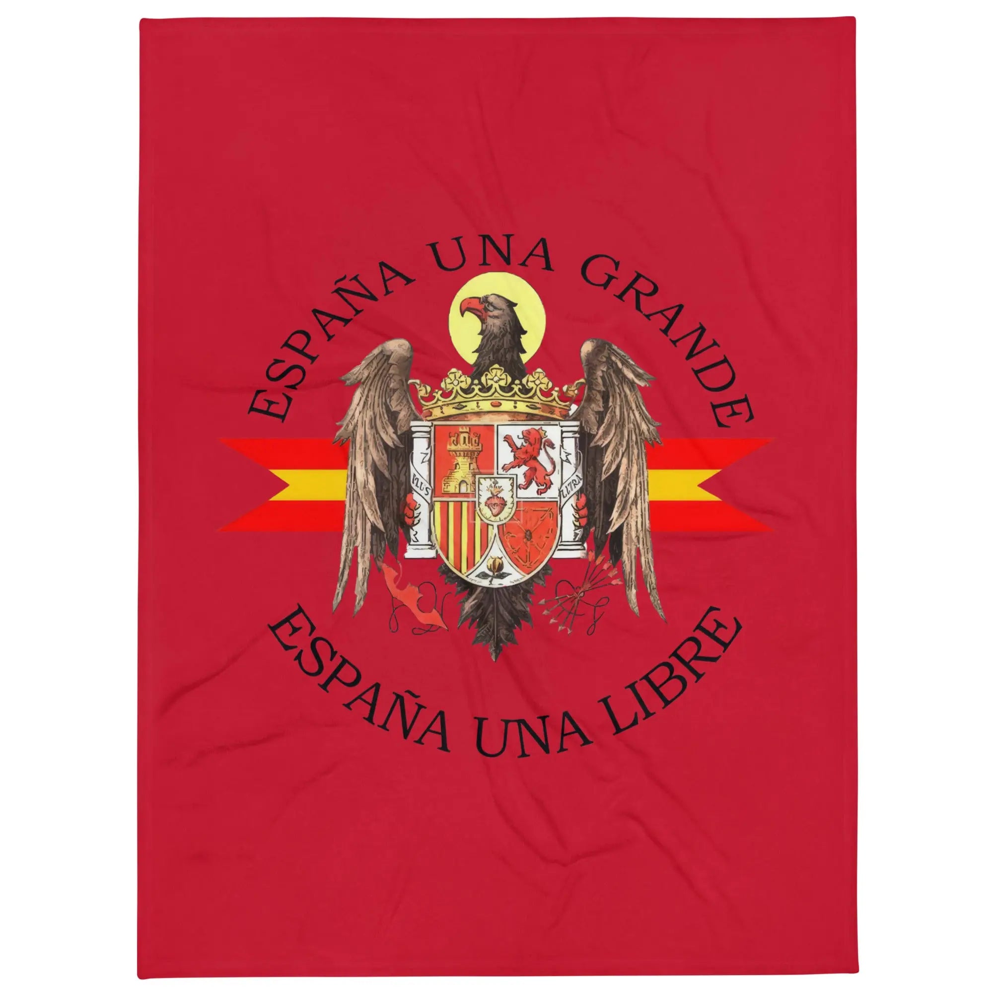 Comprar Manta Águila de San Juan - Una, Grande y Libre - rojo La Flamenca de Borgoña Bandera España