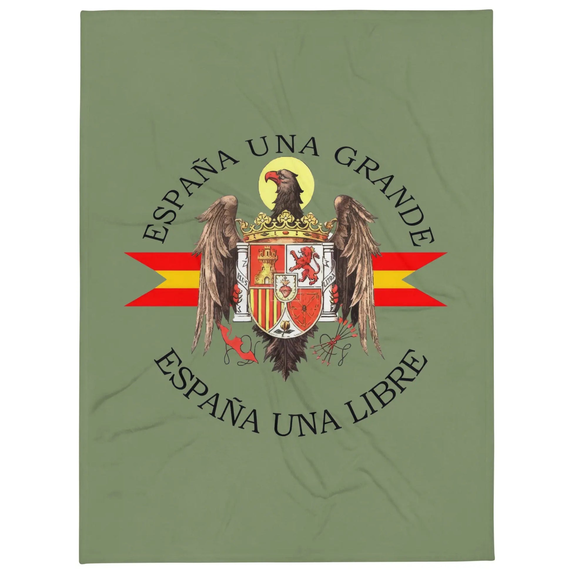 Comprar Manta Águila de San Juan - Una, Grande y Libre - verde La Flamenca de Borgoña Bandera España