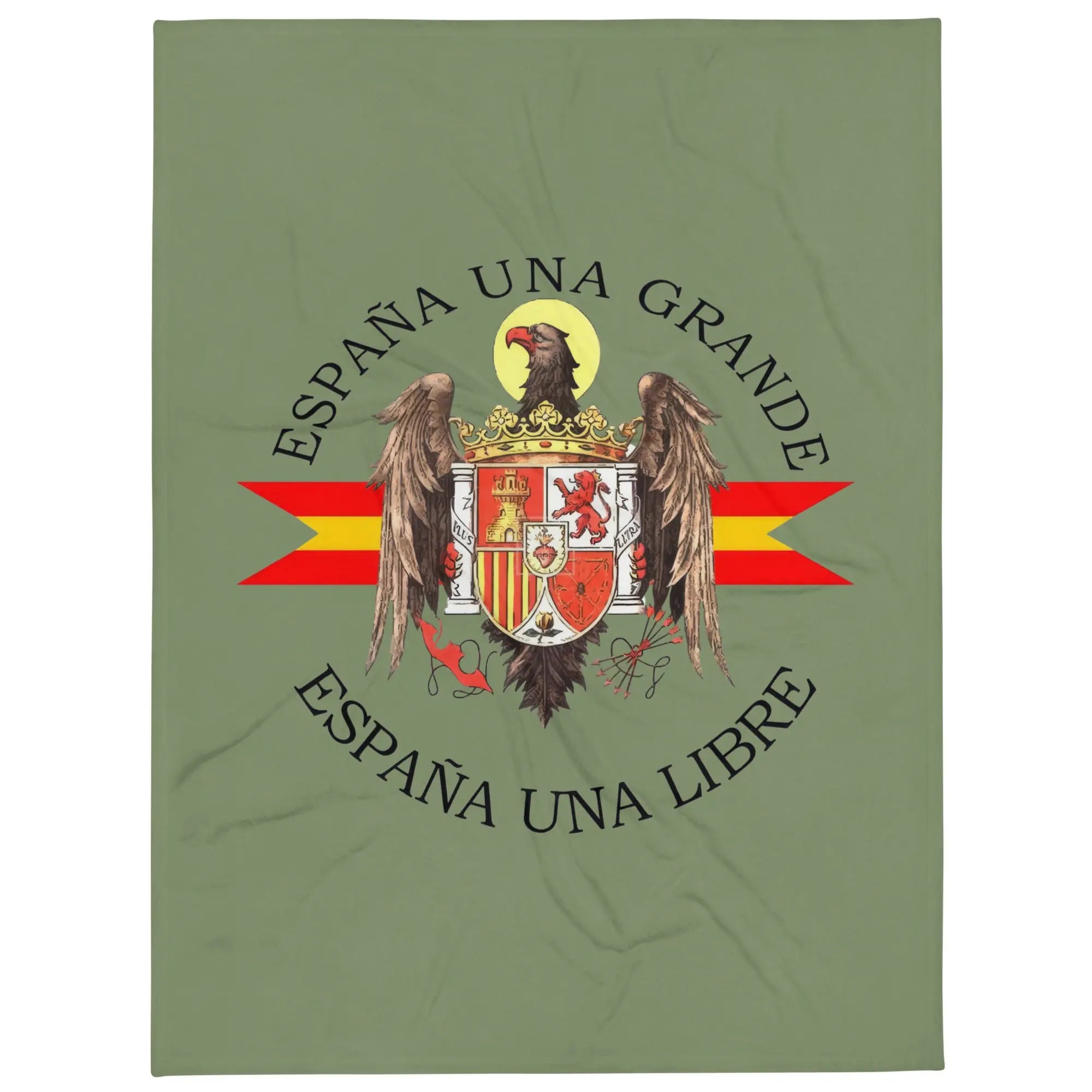 Comprar Manta Águila de San Juan - Una, Grande y Libre - verde La Flamenca de Borgoña Bandera España