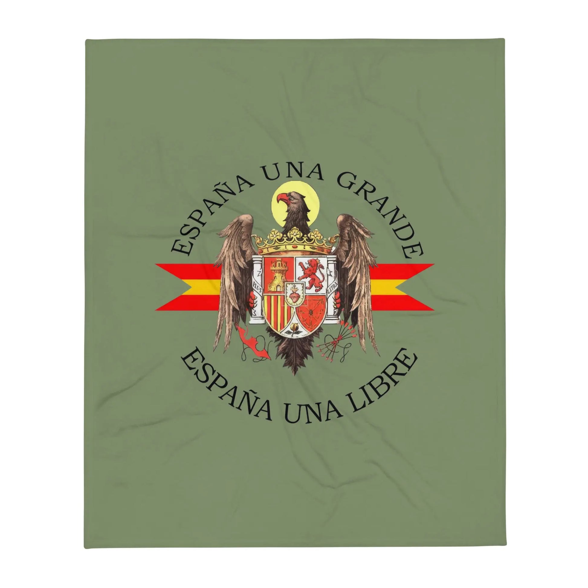 Comprar Manta Águila de San Juan - Una, Grande y Libre - verde La Flamenca de Borgoña Bandera España
