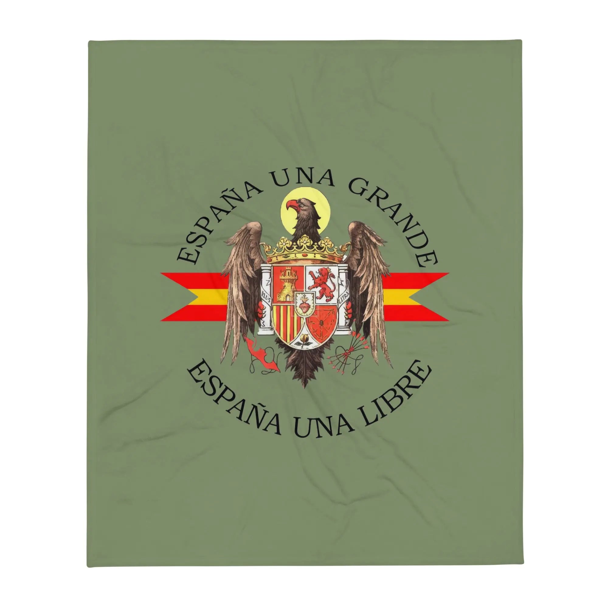 Comprar Manta Águila de San Juan - Una, Grande y Libre - verde La Flamenca de Borgoña Bandera España