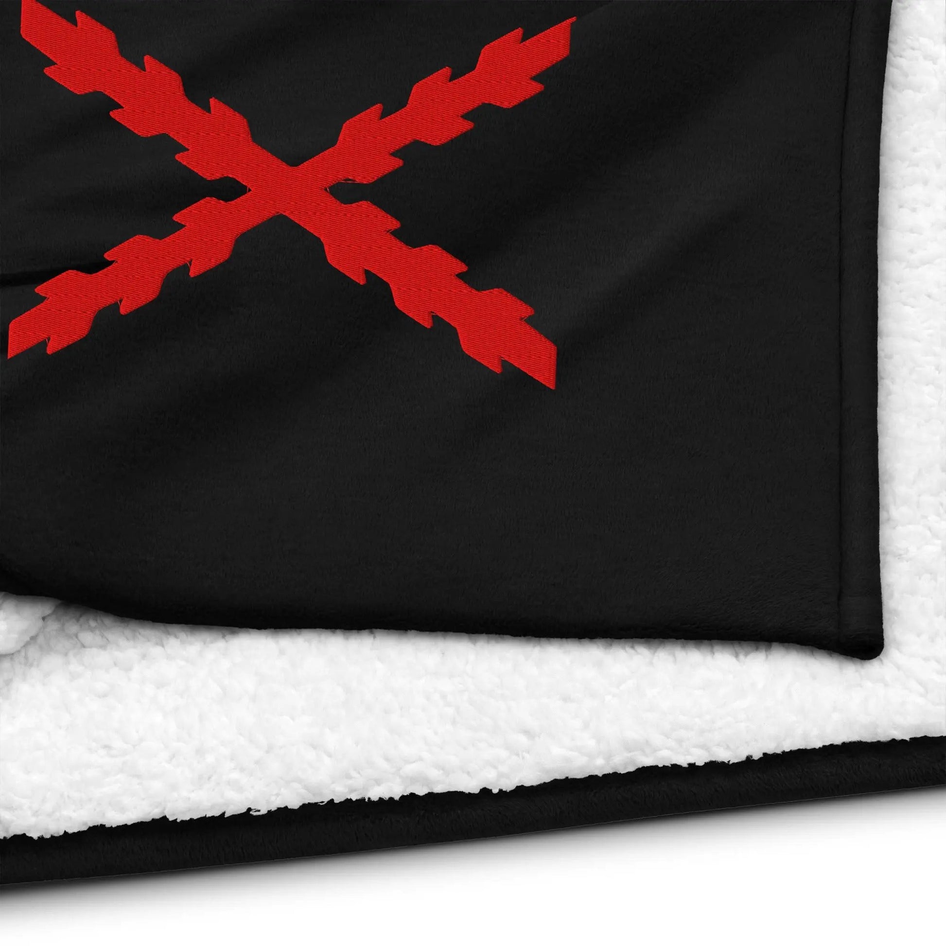 Comprar Manta borreguillo premium Cruz de Borgoña La Flamenca de Borgoña Bandera España