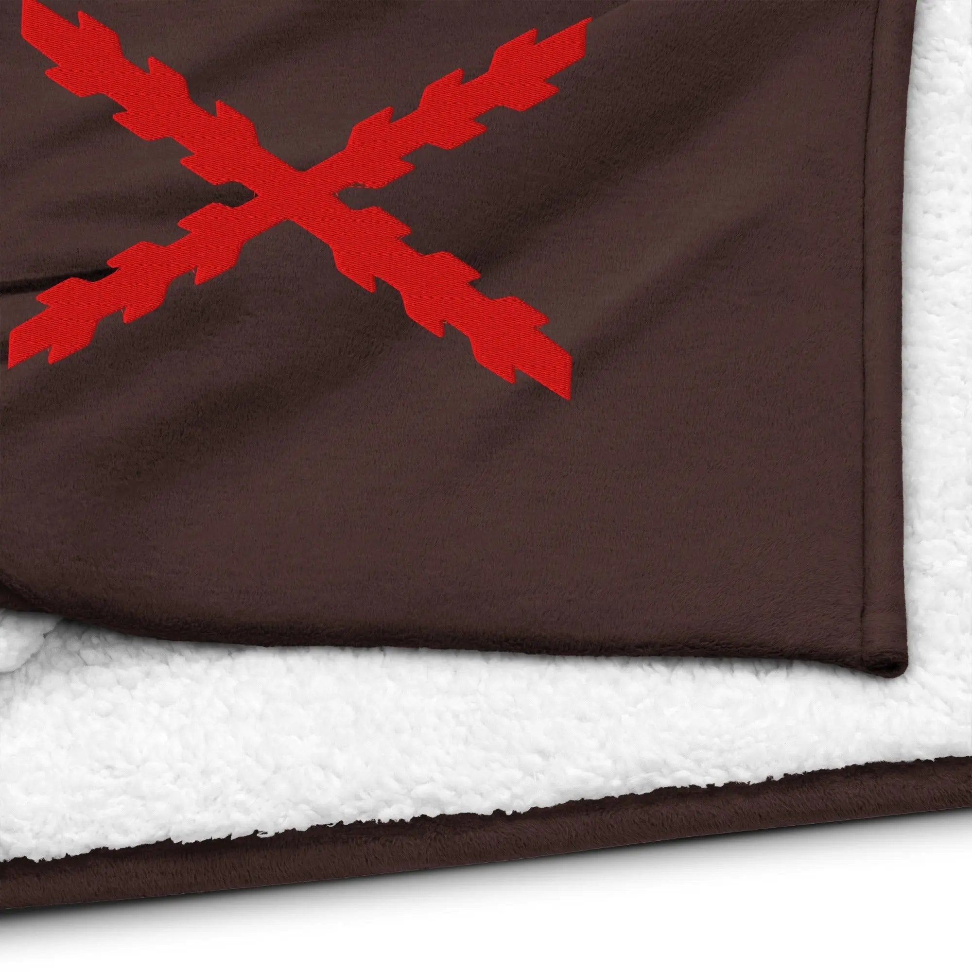 Comprar Manta borreguillo premium Cruz de Borgoña La Flamenca de Borgoña Bandera España
