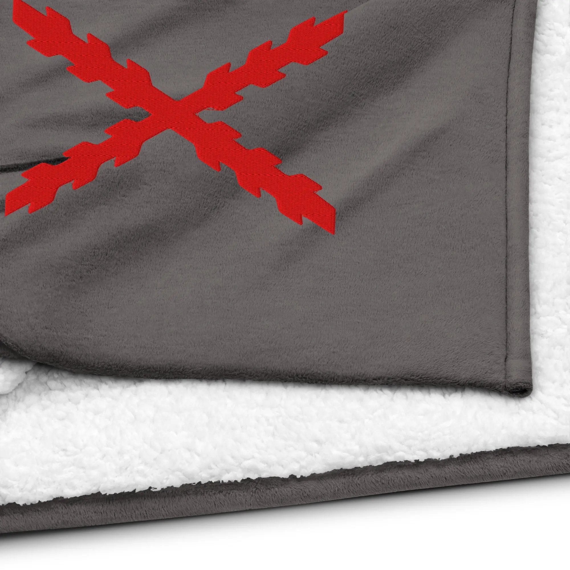 Comprar Manta borreguillo premium Cruz de Borgoña La Flamenca de Borgoña Bandera España