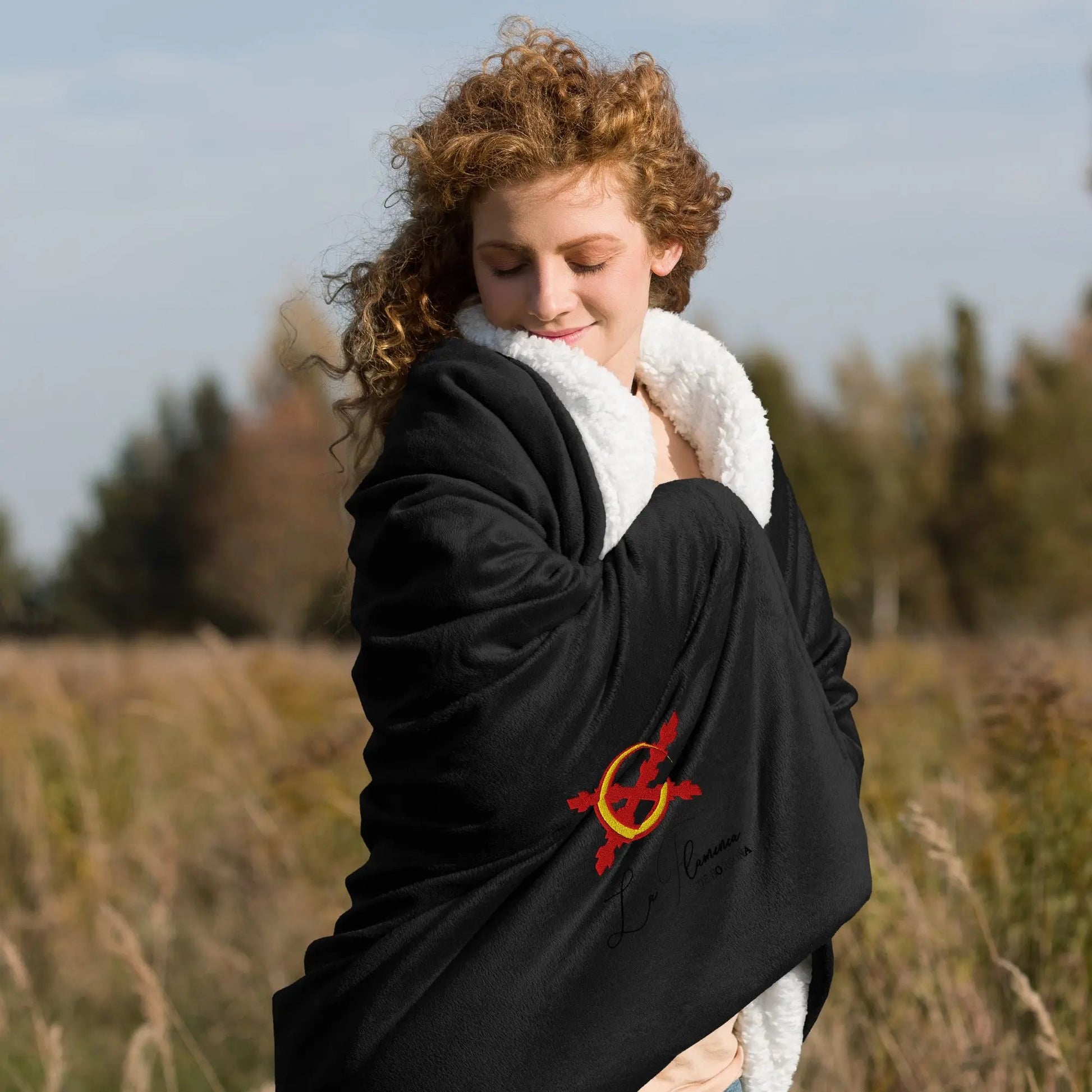 Comprar Manta borreguillo premium La Flamenca de Borgoña La Flamenca de Borgoña Bandera España