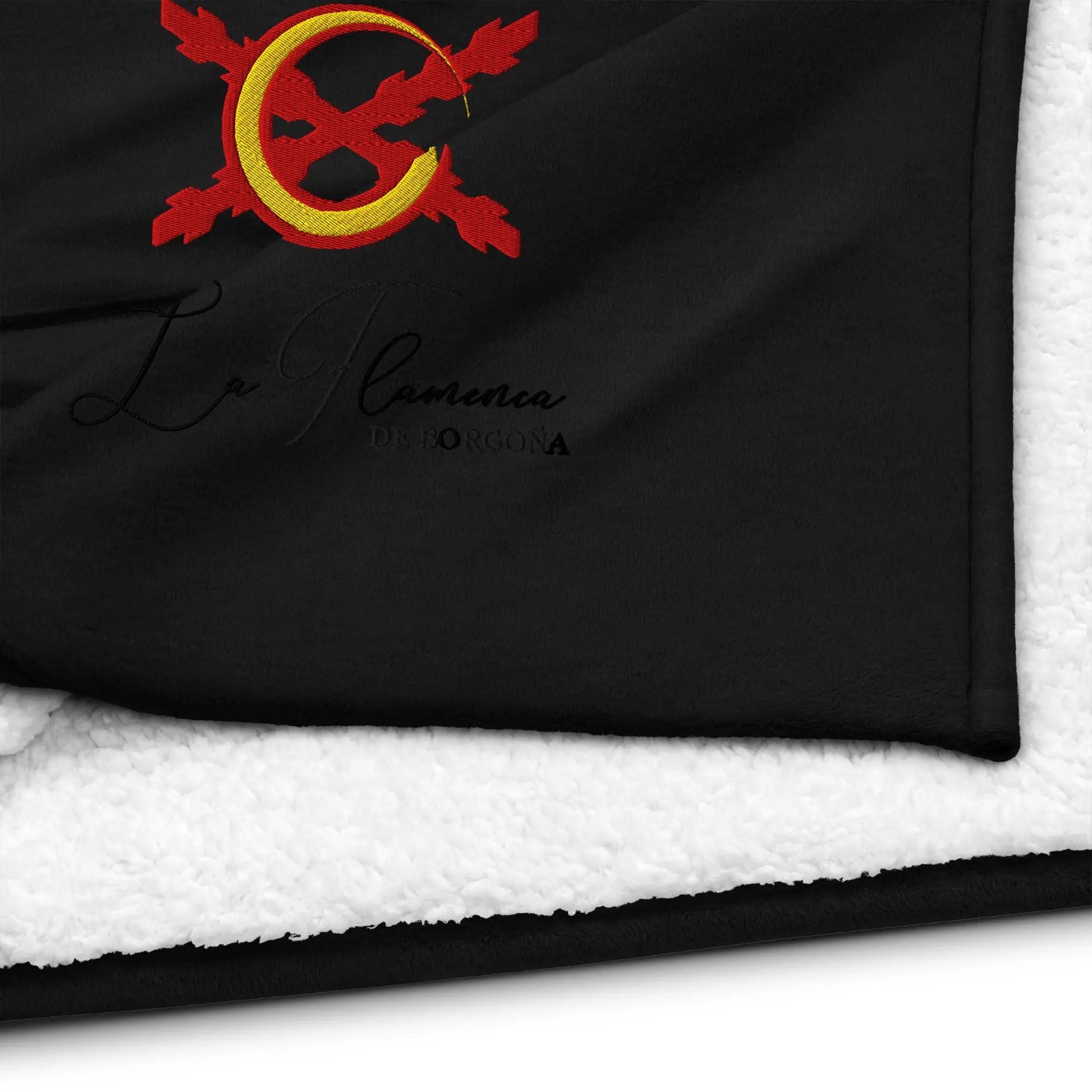 Comprar Manta borreguillo premium La Flamenca de Borgoña La Flamenca de Borgoña Bandera España