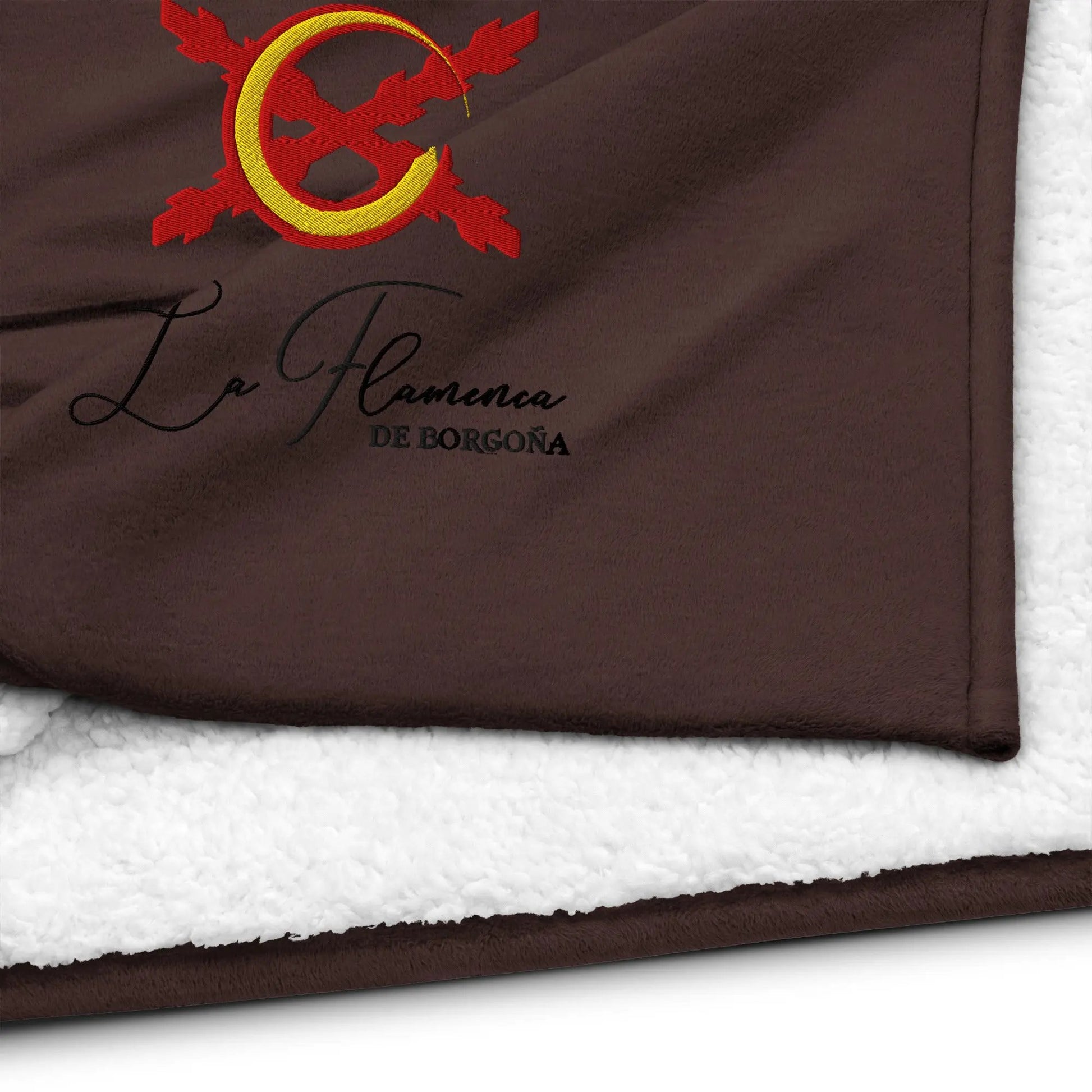 Comprar Manta borreguillo premium La Flamenca de Borgoña La Flamenca de Borgoña Bandera España