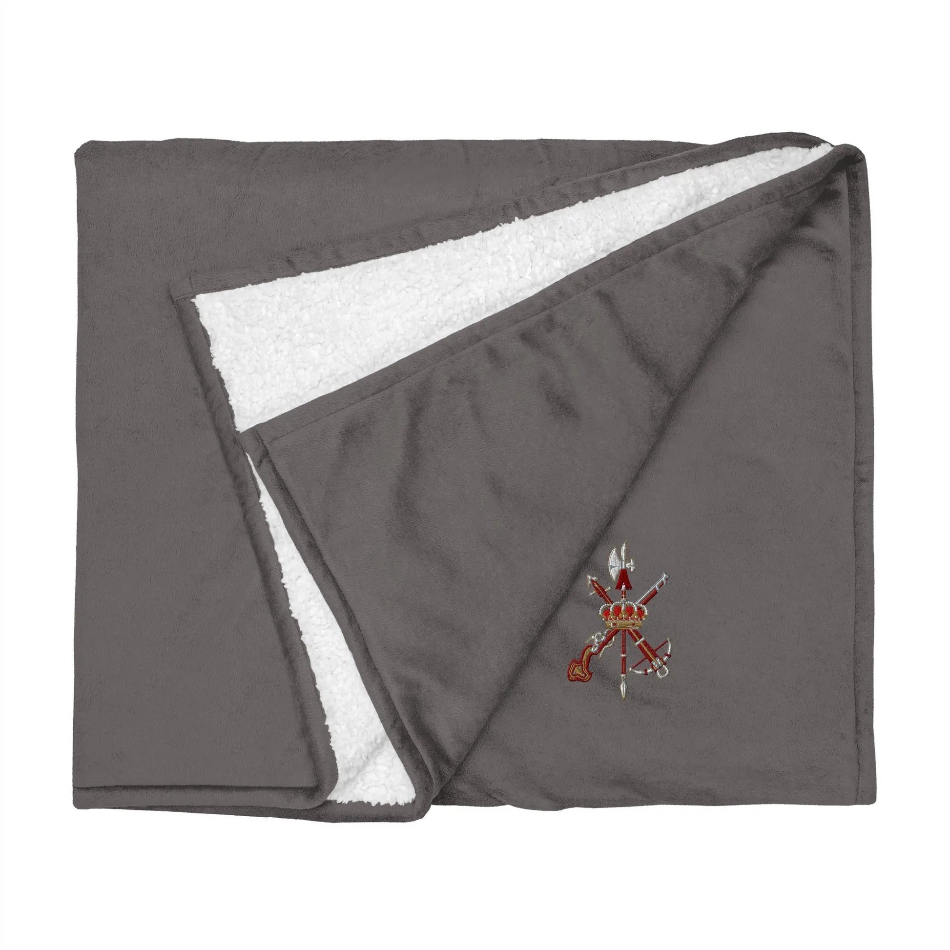 Comprar Manta borreguillo premium Legión española La Flamenca de Borgoña Bandera España