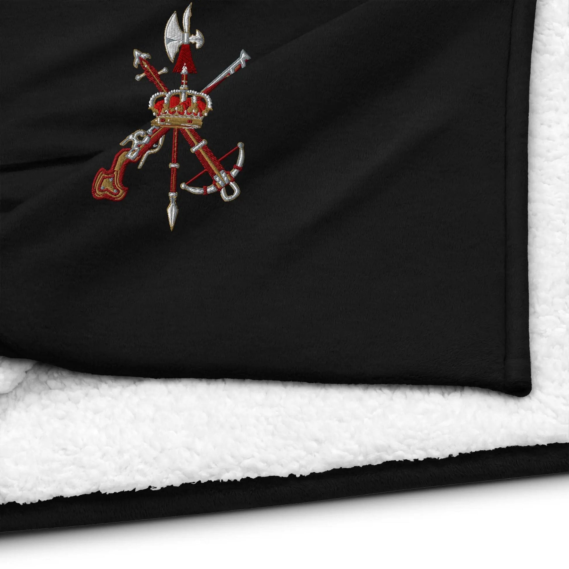 Comprar Manta borreguillo premium Legión española La Flamenca de Borgoña Bandera España