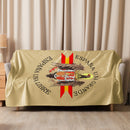 Comprar Manta sherpa Águila San Juan - camel La Flamenca de Borgoña Bandera España