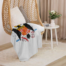 Comprar Manta sherpa Águila San Juan - gris La Flamenca de Borgoña Bandera España