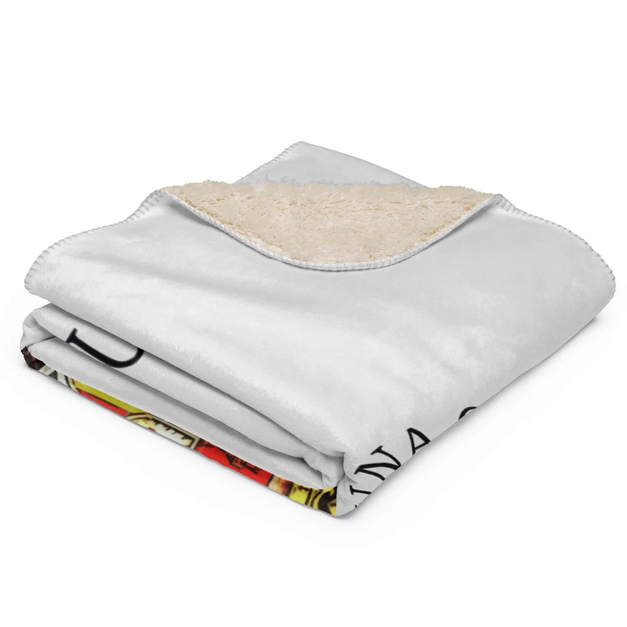 Comprar Manta sherpa Águila de San Juan - gris La Flamenca de Borgoña Bandera España