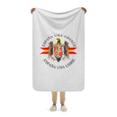 Comprar Manta sherpa Águila de San Juan - gris La Flamenca de Borgoña Bandera España