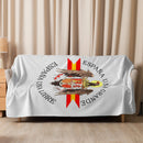 Comprar Manta sherpa Águila de San Juan - gris La Flamenca de Borgoña Bandera España