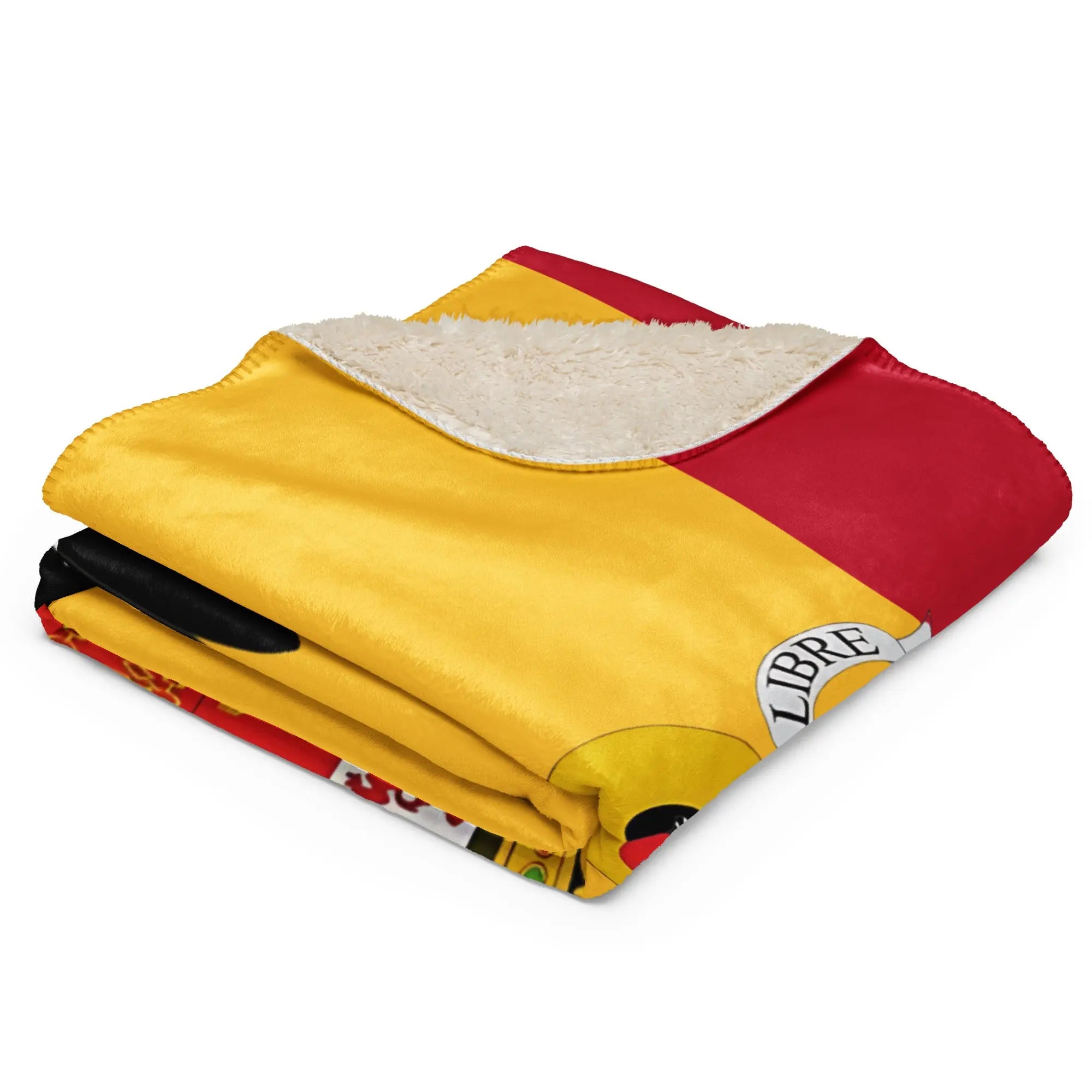 Comprar Manta sherpa Águila de San Juan y Bandera de España La Flamenca de Borgoña Bandera España