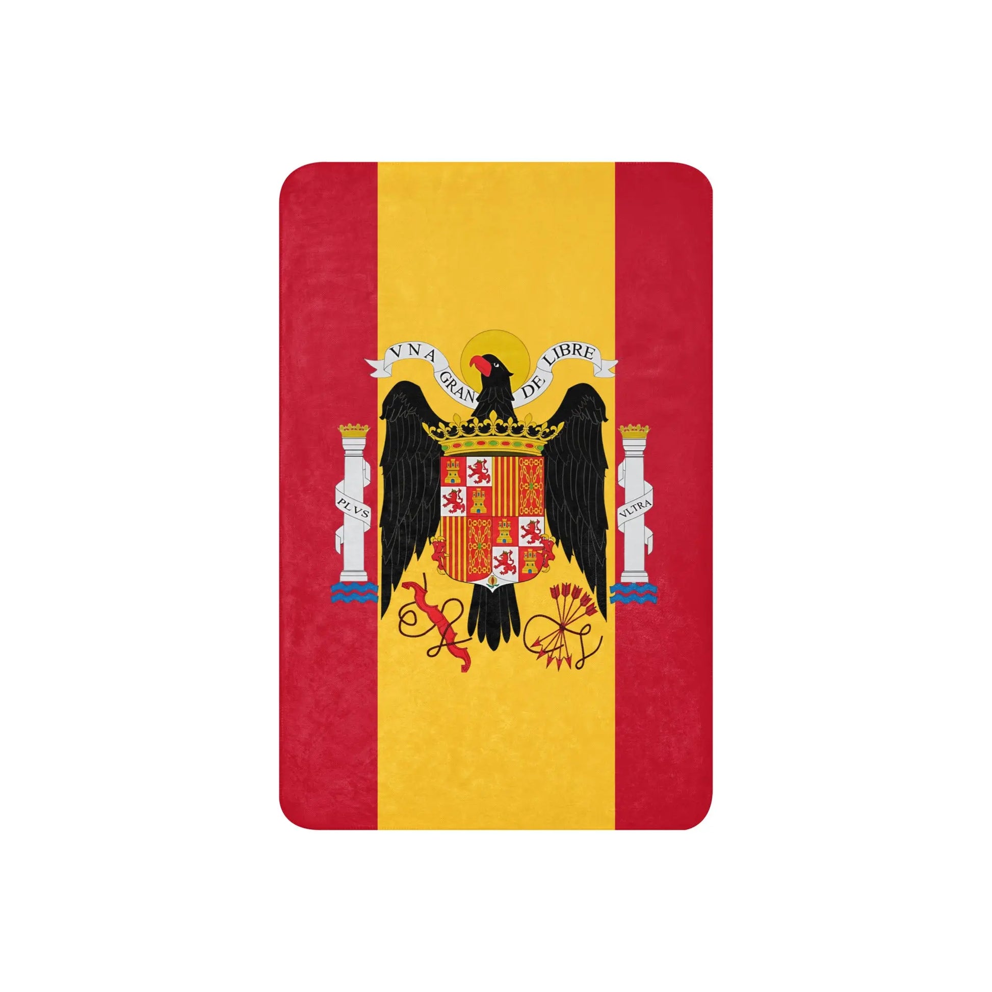 Comprar Manta sherpa Águila de San Juan y Bandera de España La Flamenca de Borgoña Bandera España