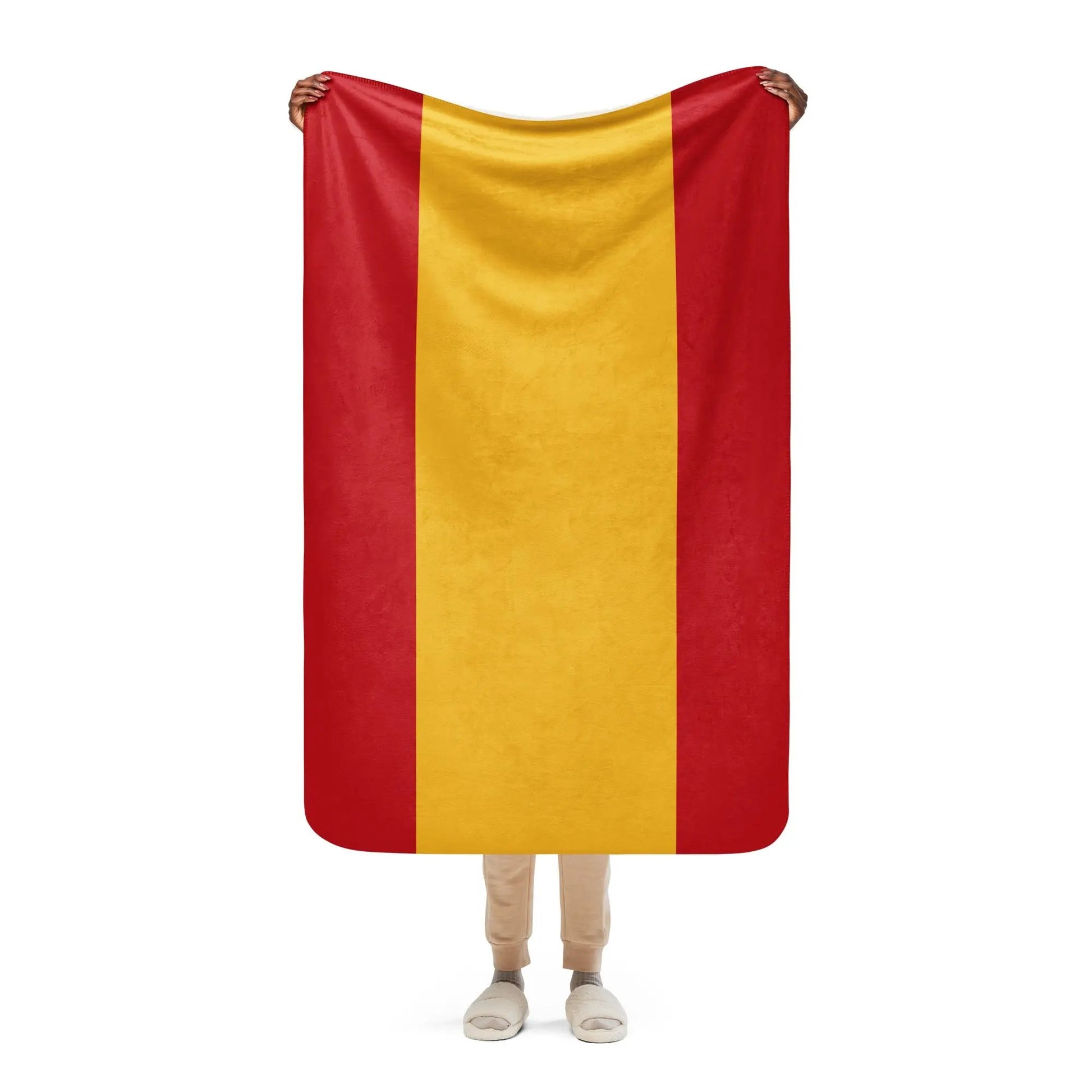 Comprar Manta sherpa Bandera España La Flamenca de Borgoña Bandera España
