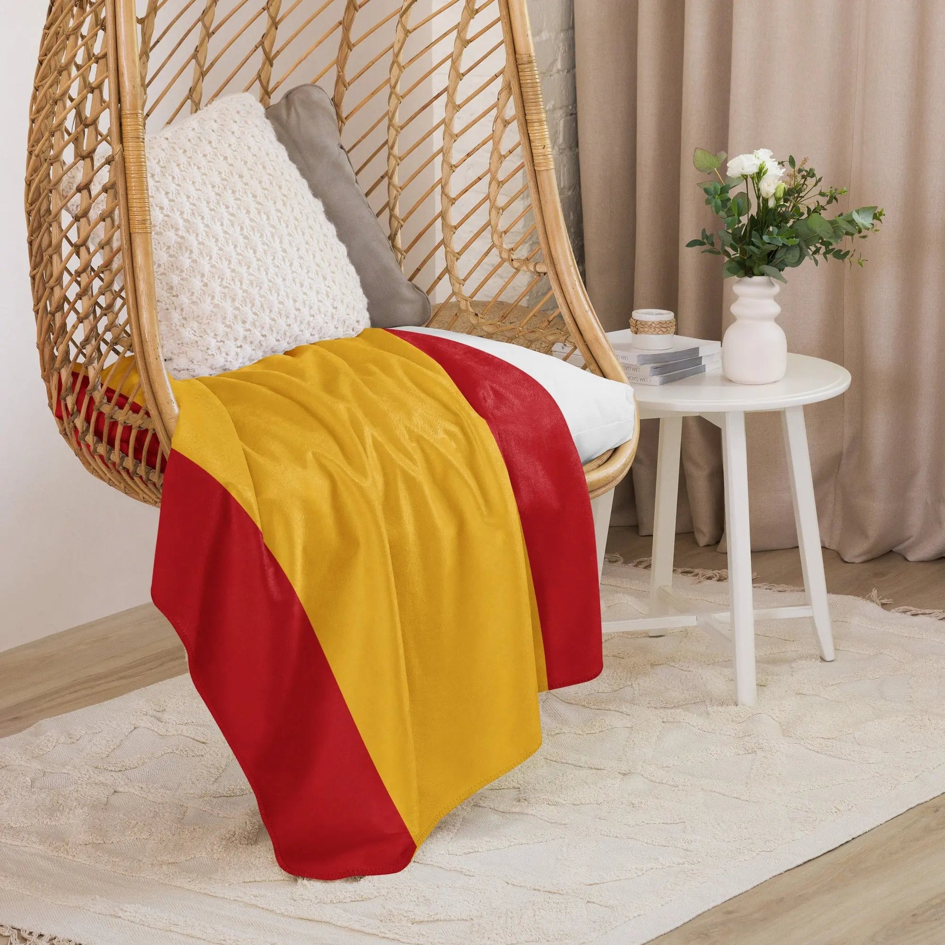 Comprar Manta sherpa Bandera España La Flamenca de Borgoña Bandera España