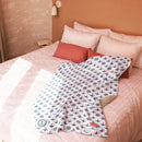 Comprar Manta sherpa Blanca Anclas La Flamenca de Borgoña, Bandera de España, Cruz de Borgoña, Patricia Muñoz, VOX, Santiago Abascal