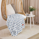 Comprar Manta sherpa Blanca Anclas La Flamenca de Borgoña, Bandera de España, Cruz de Borgoña, Patricia Muñoz, VOX, Santiago Abascal