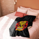 Comprar Manta sherpa Calavera La Flamenca de Borgoña, Bandera de España, Cruz de Borgoña, Patricia Muñoz, VOX, Santiago Abascal