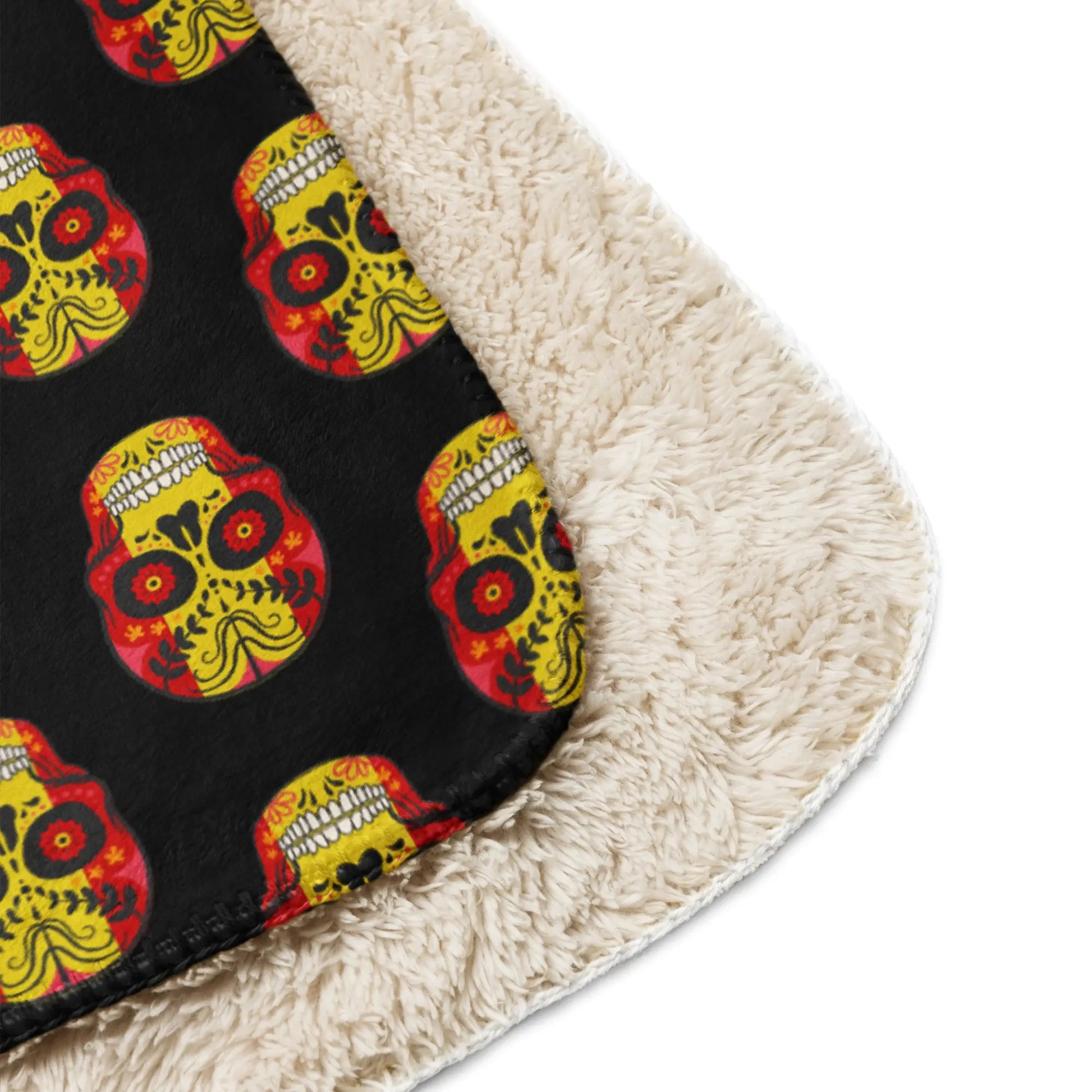 Comprar Manta sherpa Calavera mosaico La Flamenca de Borgoña, Bandera de España, Cruz de Borgoña, Patricia Muñoz, VOX, Santiago Abascal