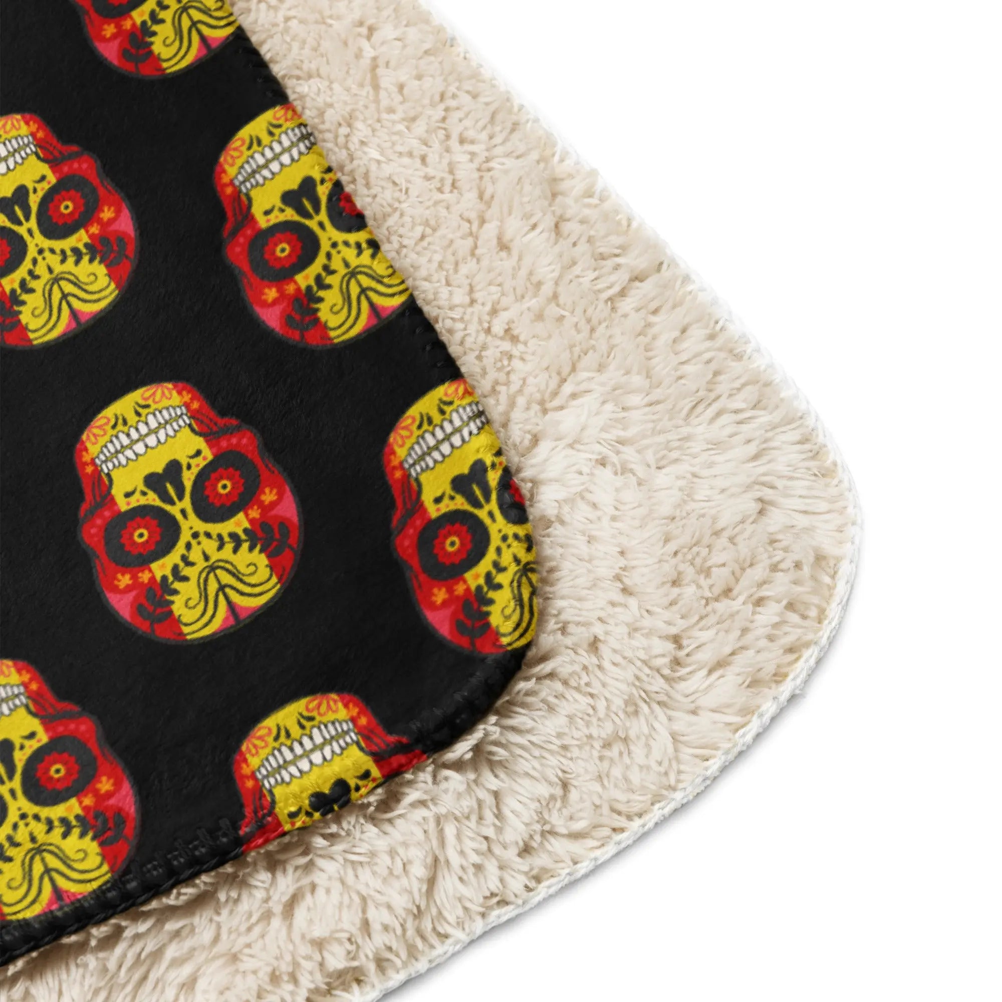 Comprar Manta sherpa Calavera mosaico La Flamenca de Borgoña, Bandera de España, Cruz de Borgoña, Patricia Muñoz, VOX, Santiago Abascal