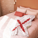 Comprar Manta sherpa Cruz de Borgoña La Flamenca de Borgoña, Bandera de España, Cruz de Borgoña, Patricia Muñoz, VOX, Santiago Abascal