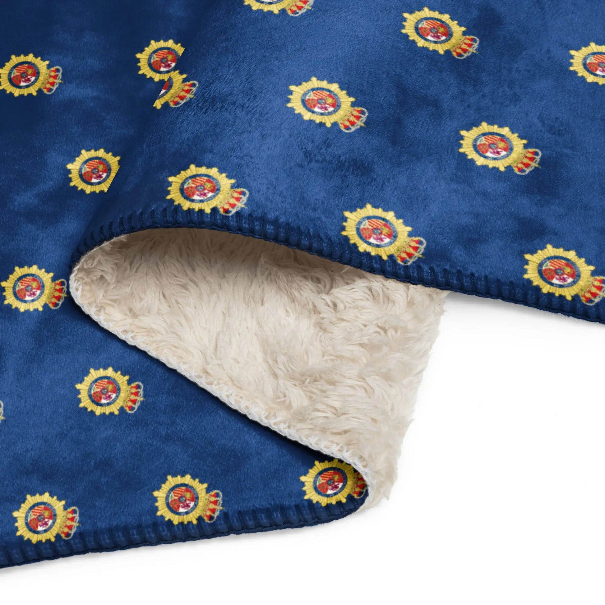 Comprar Manta sherpa Policía Nacional La Flamenca de Borgoña, Bandera de España, Cruz de Borgoña, Patricia Muñoz, VOX, Santiago Abascal