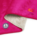 Comprar Manta sherpa Rosa Fucsia Marinera La Flamenca de Borgoña, Bandera de España, Cruz de Borgoña, Patricia Muñoz, VOX, Santiago Abascal