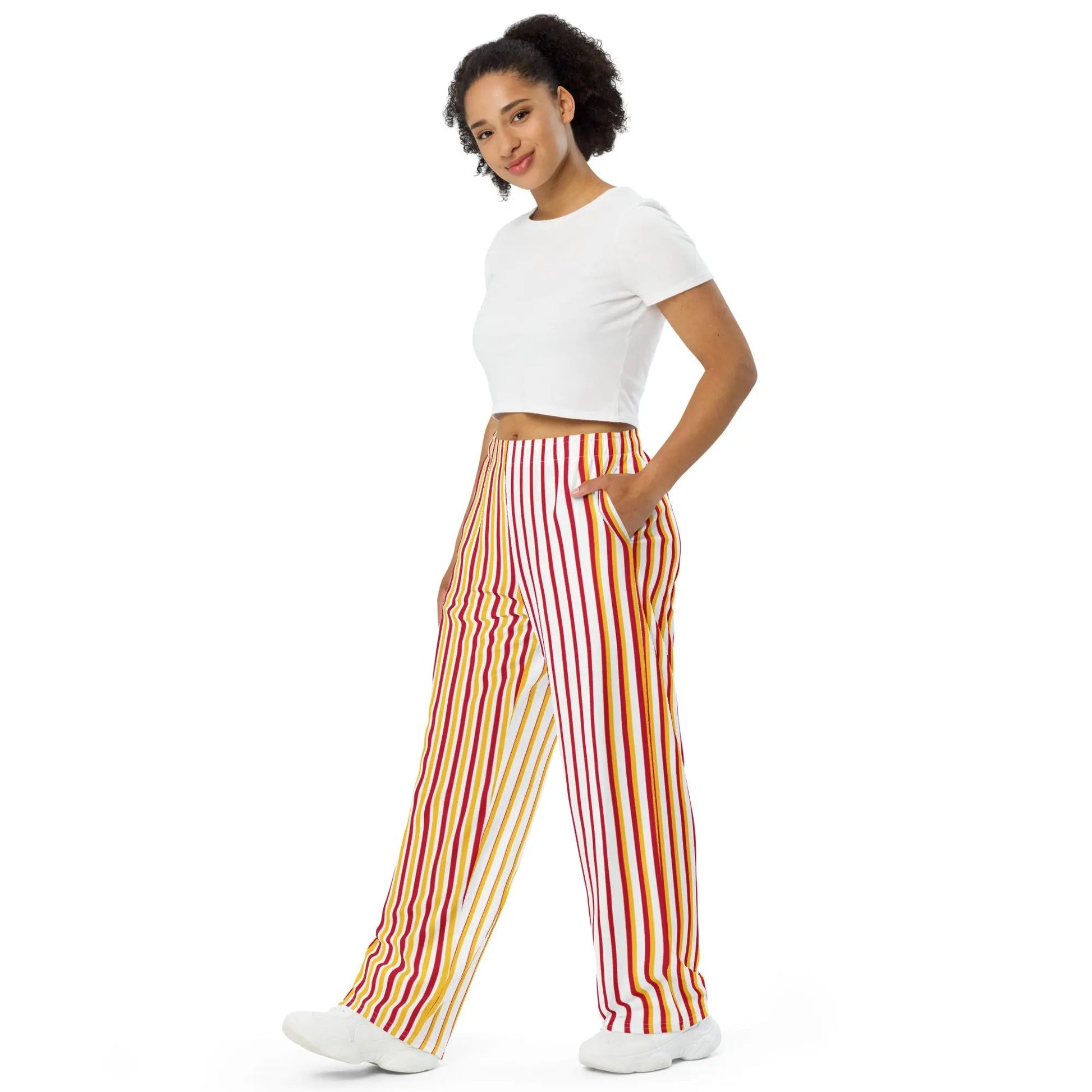 Comprar Pantalón de Piajama unisex líneas La Flamenca de Borgoña Bandera España