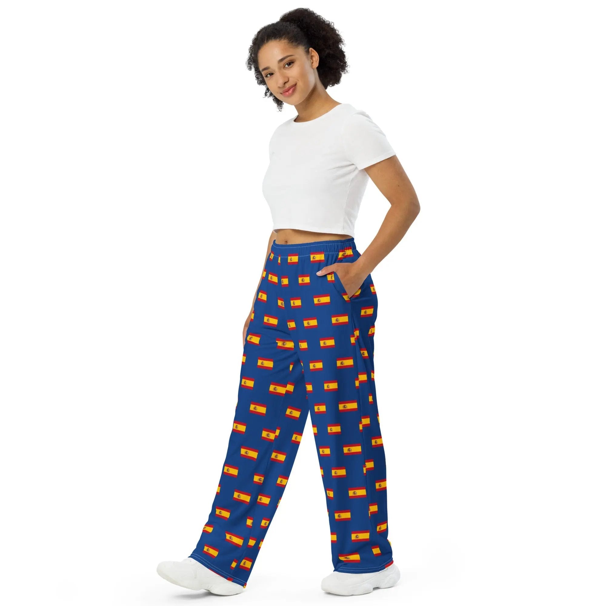 Comprar Pantalón de Pijama unisex azul Bandera España La Flamenca de Borgoña Bandera España
