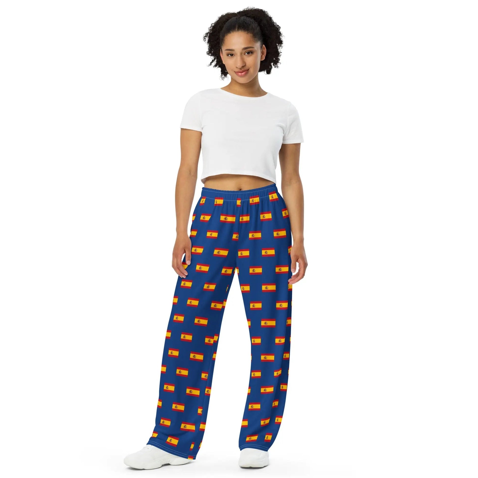 Comprar Pantalón de Pijama unisex azul Bandera España La Flamenca de Borgoña Bandera España