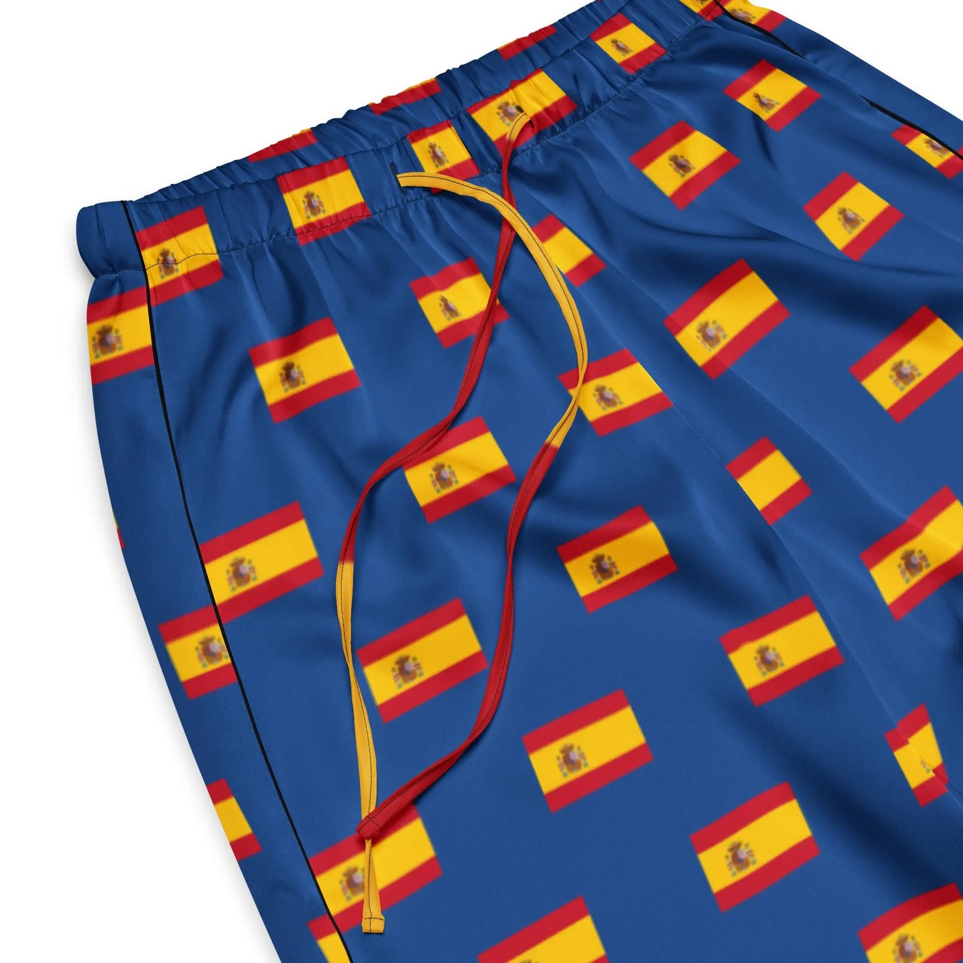Comprar Pantalón de pijama Azul Bandera España con ribete La Flamenca de Borgoña Bandera España