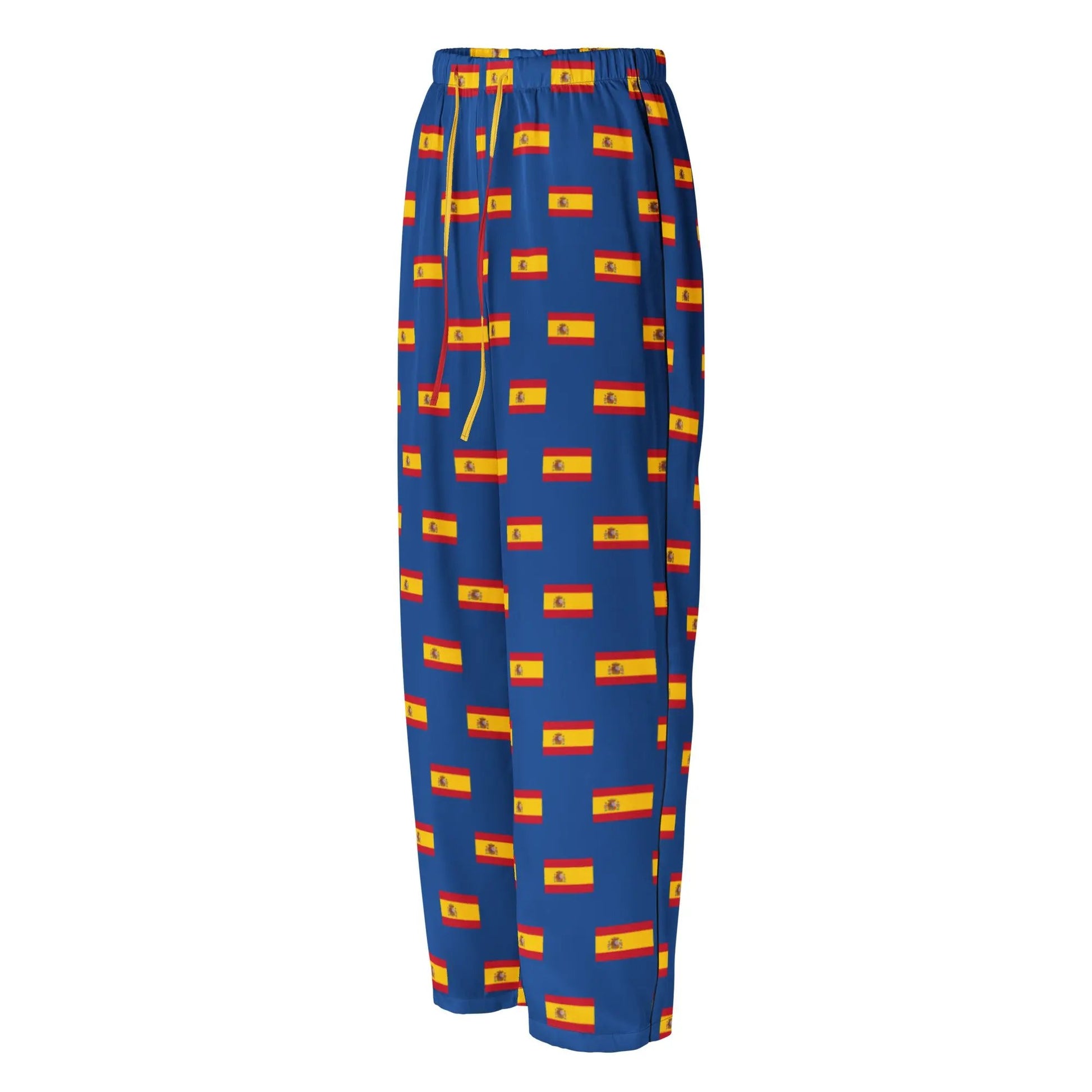 Comprar Pantalón de pijama Azul Bandera España con ribete La Flamenca de Borgoña Bandera España