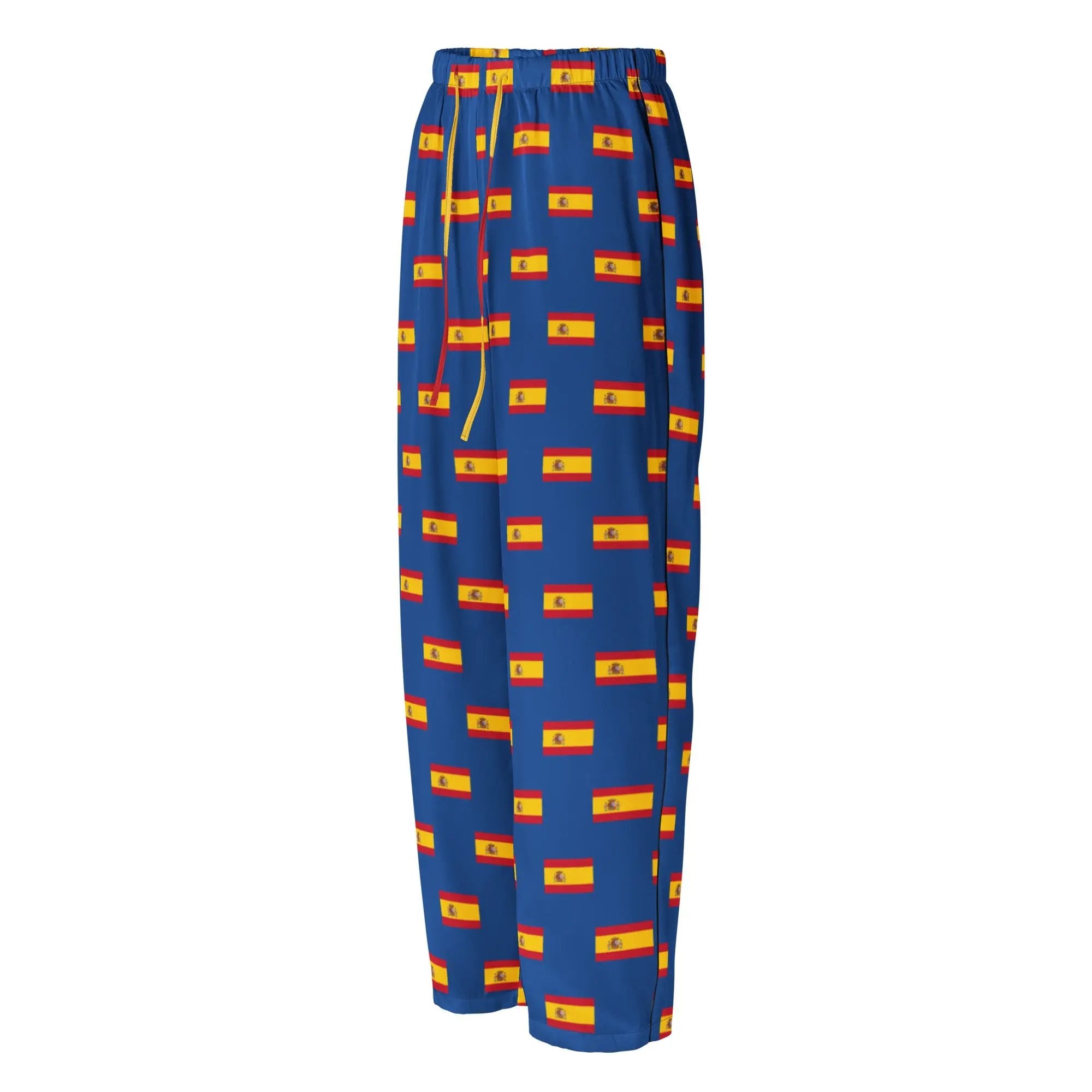 Comprar Pantalón de pijama Azul Bandera España con ribete La Flamenca de Borgoña Bandera España