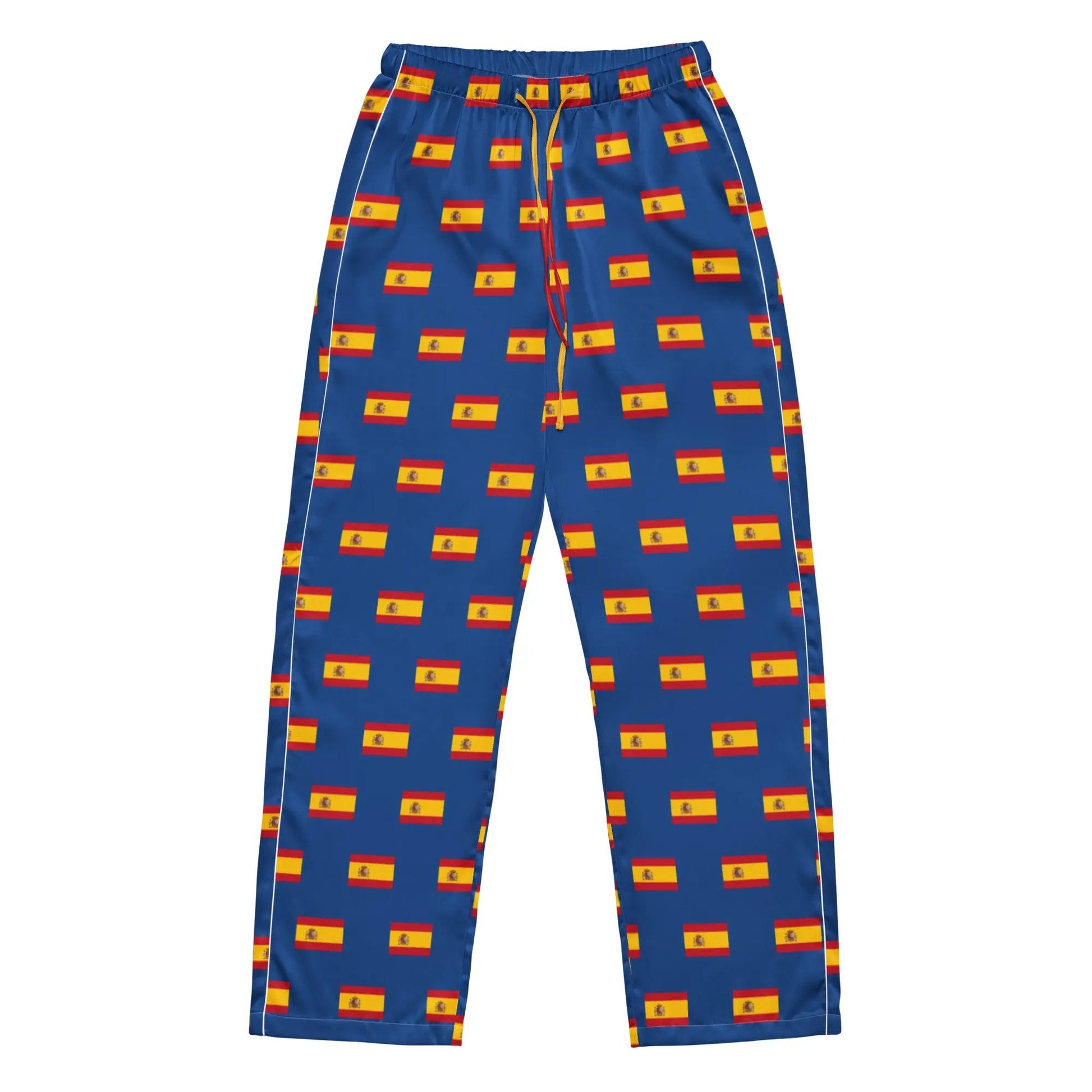Comprar Pantalón de pijama Azul Bandera España con ribete La Flamenca de Borgoña Bandera España