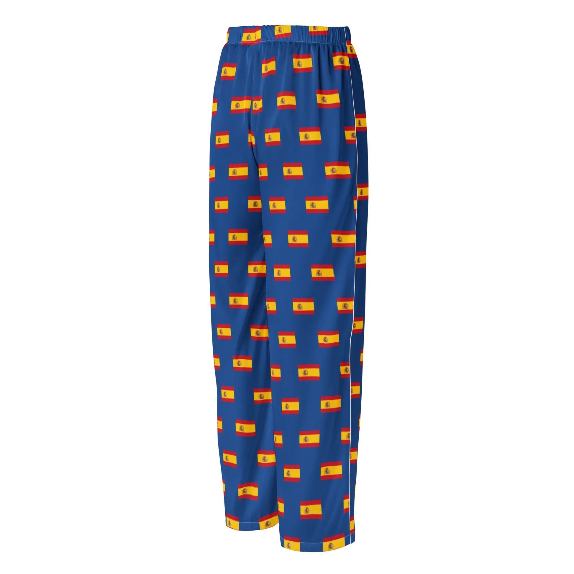 Comprar Pantalón de pijama Azul Bandera España con ribete La Flamenca de Borgoña Bandera España