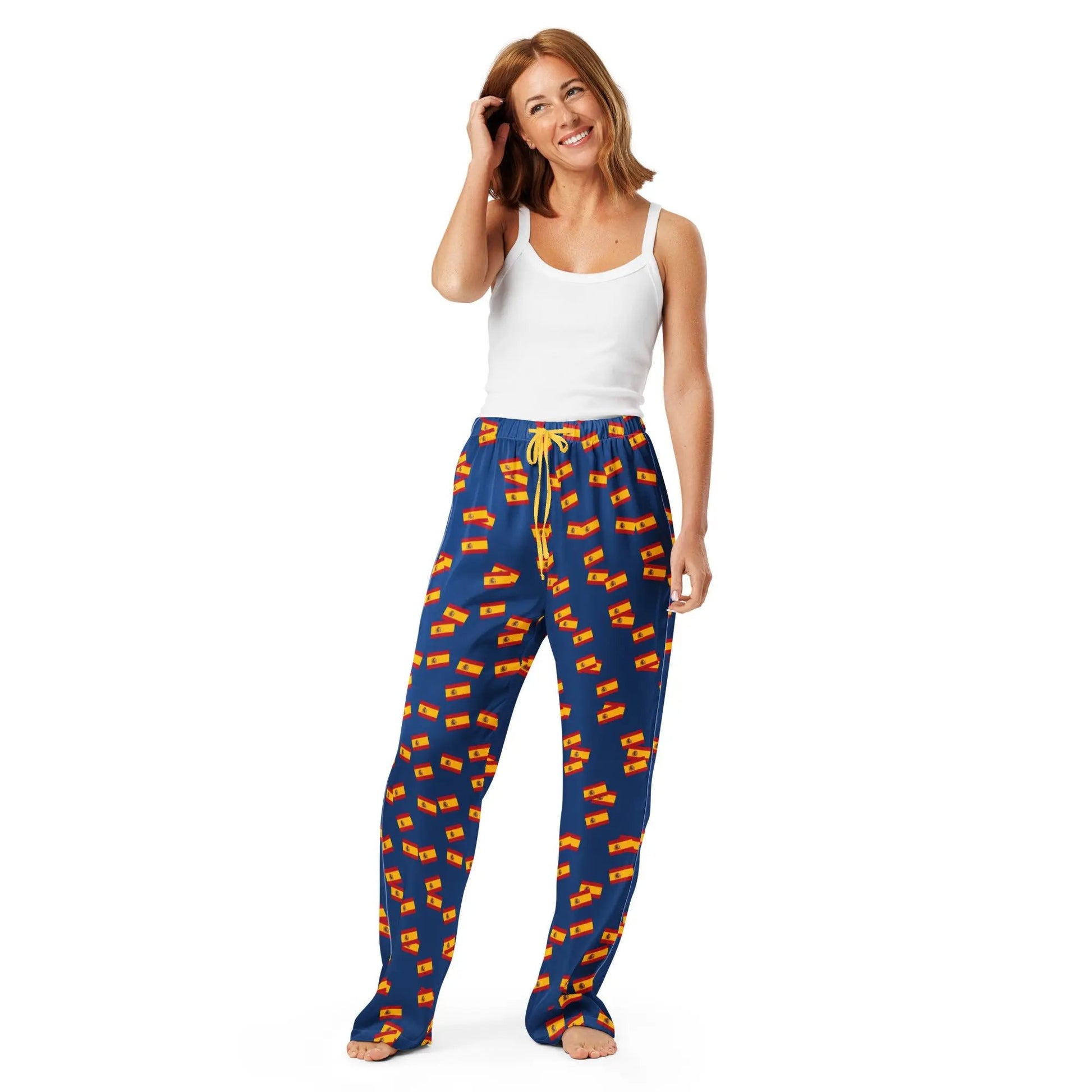Comprar Pantalón de pijama Azul Bandera España movimiento La Flamenca de Borgoña Bandera España