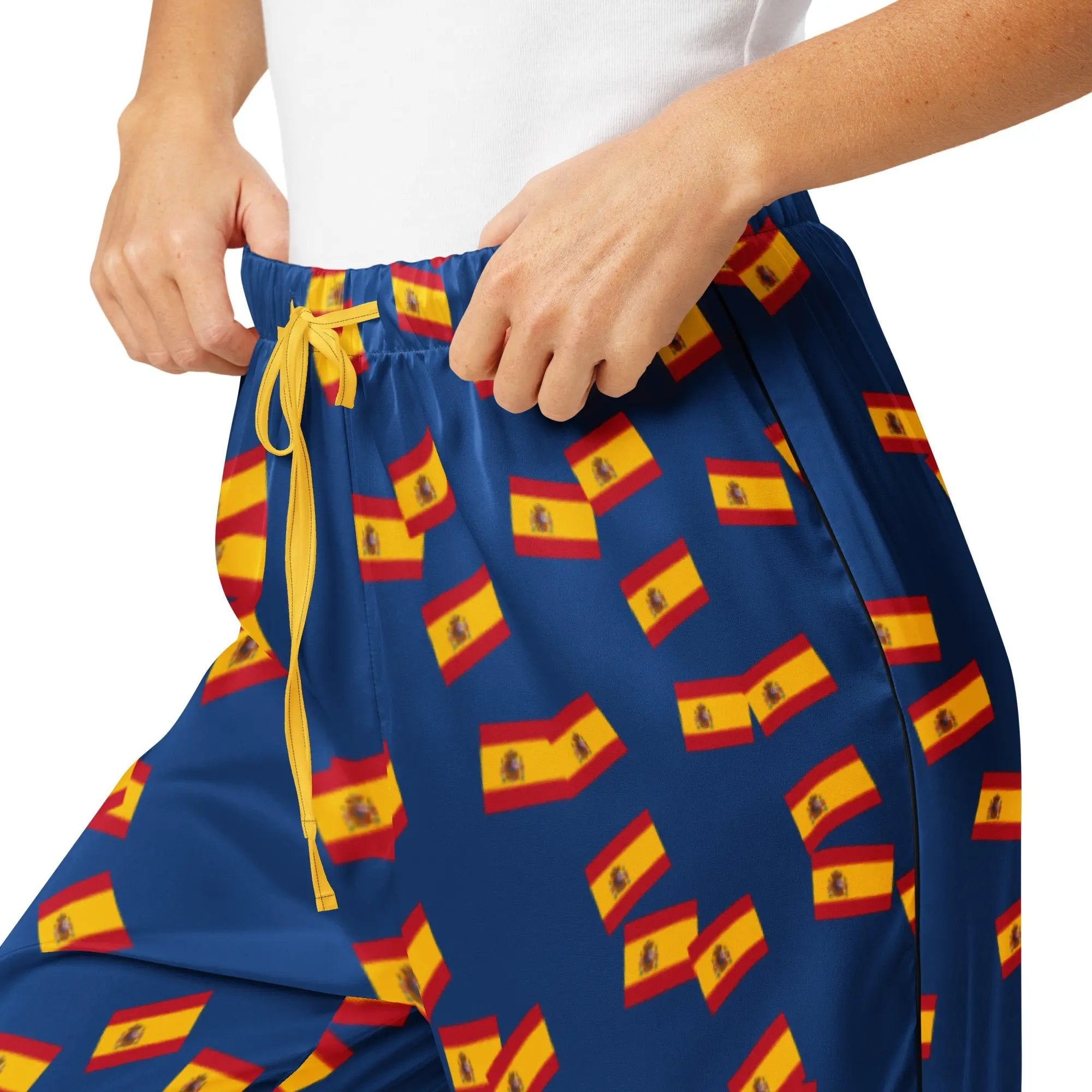 Comprar Pantalón de pijama Azul Bandera España movimiento La Flamenca de Borgoña Bandera España