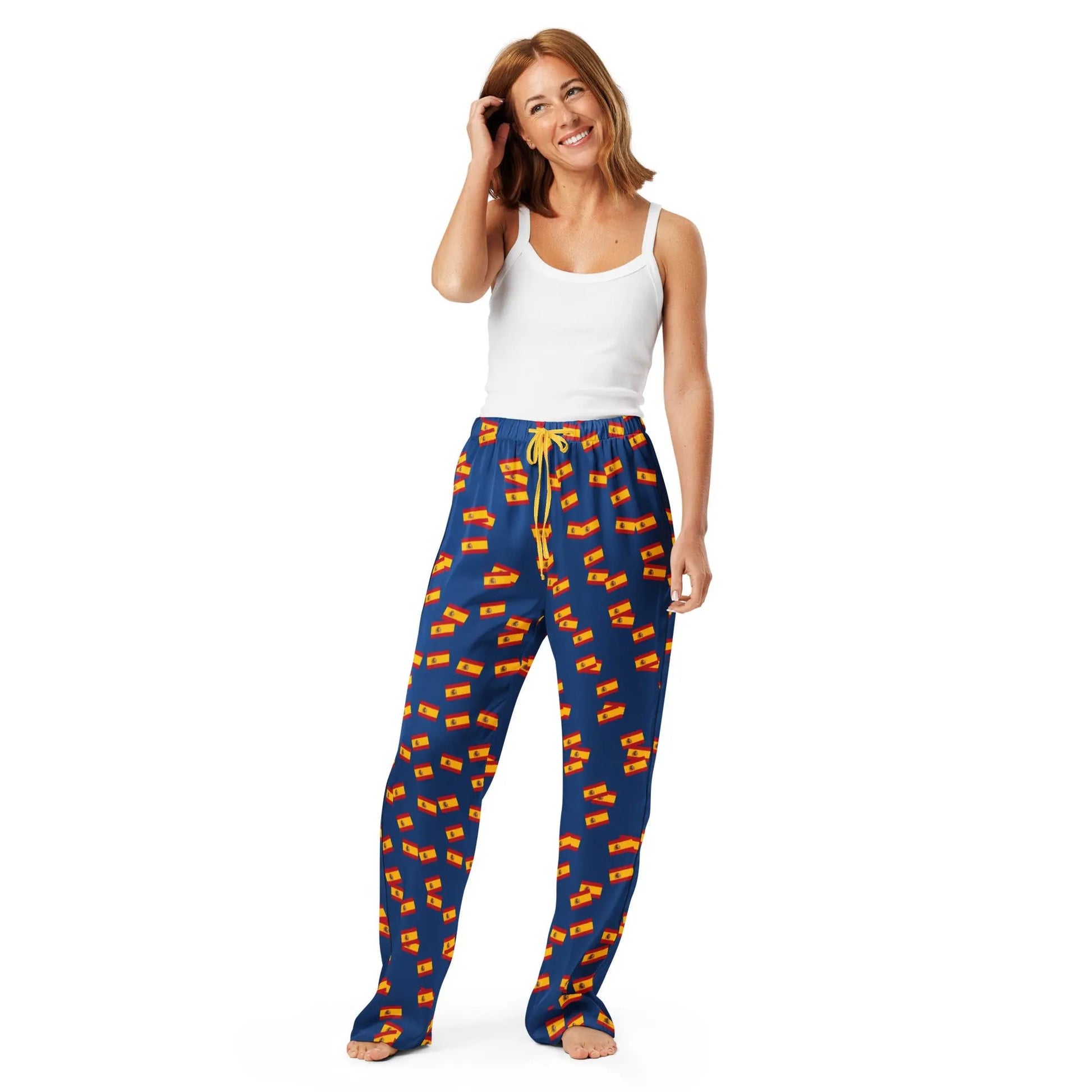 Comprar Pantalón de pijama Azul Bandera España movimiento La Flamenca de Borgoña Bandera España