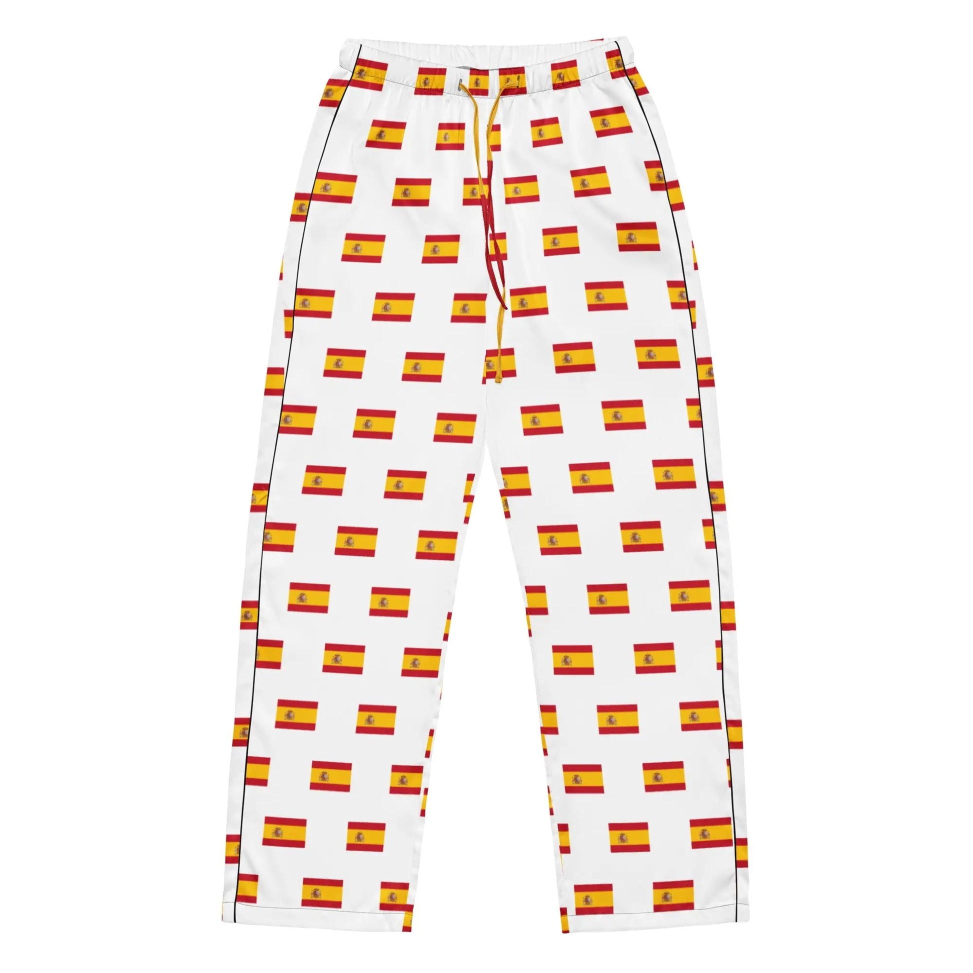 Comprar Pantalón de pijama Blanco Bandera España con ribete La Flamenca de Borgoña Bandera España