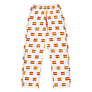 Comprar Pantalón de pijama Blanco Bandera España con ribete La Flamenca de Borgoña Bandera España