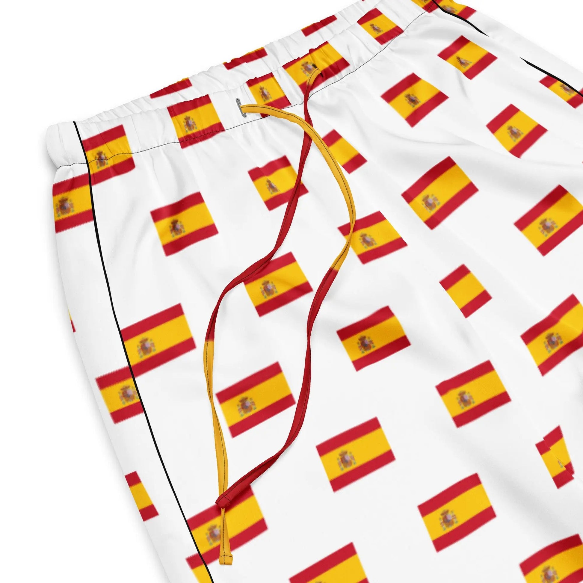 Comprar Pantalón de pijama Blanco Bandera España con ribete La Flamenca de Borgoña Bandera España