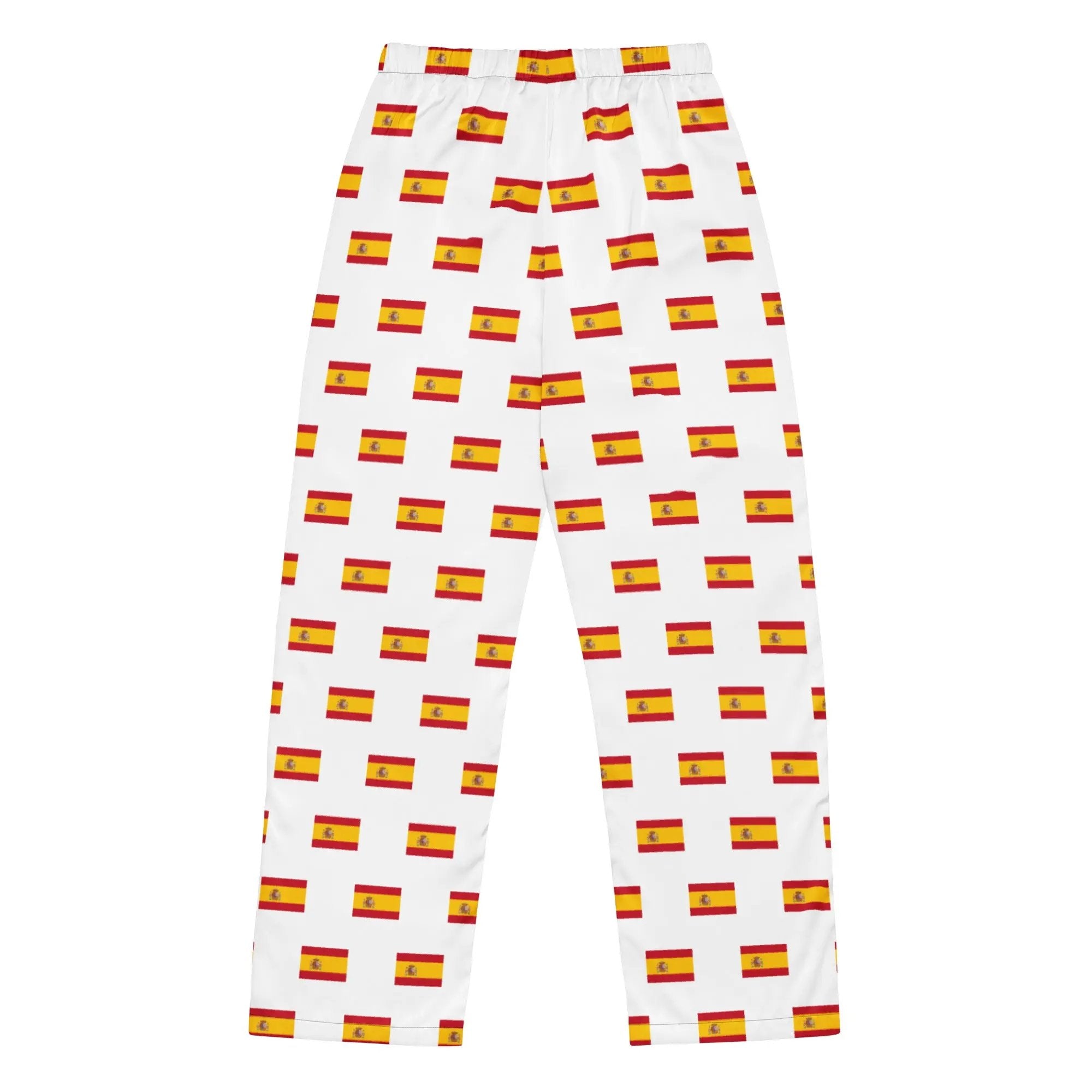 Comprar Pantalón de pijama Blanco Bandera España con ribete La Flamenca de Borgoña Bandera España