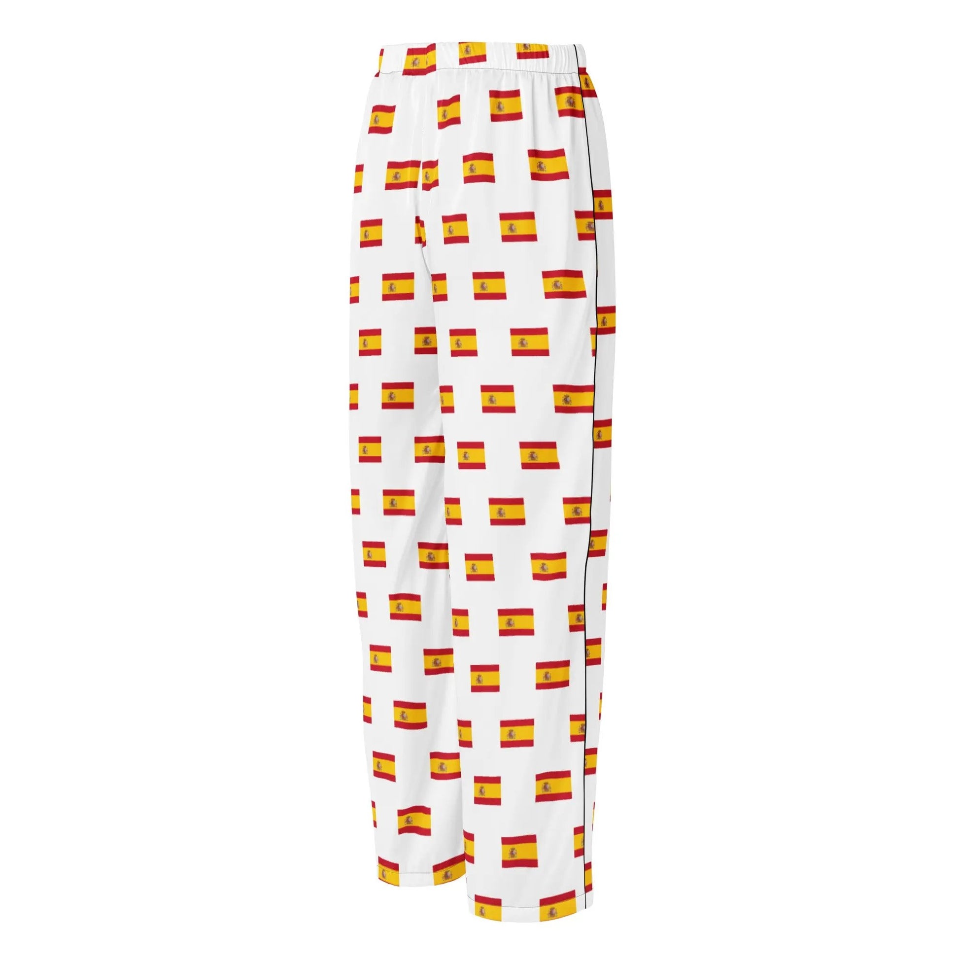 Comprar Pantalón de pijama Blanco Bandera España con ribete La Flamenca de Borgoña Bandera España
