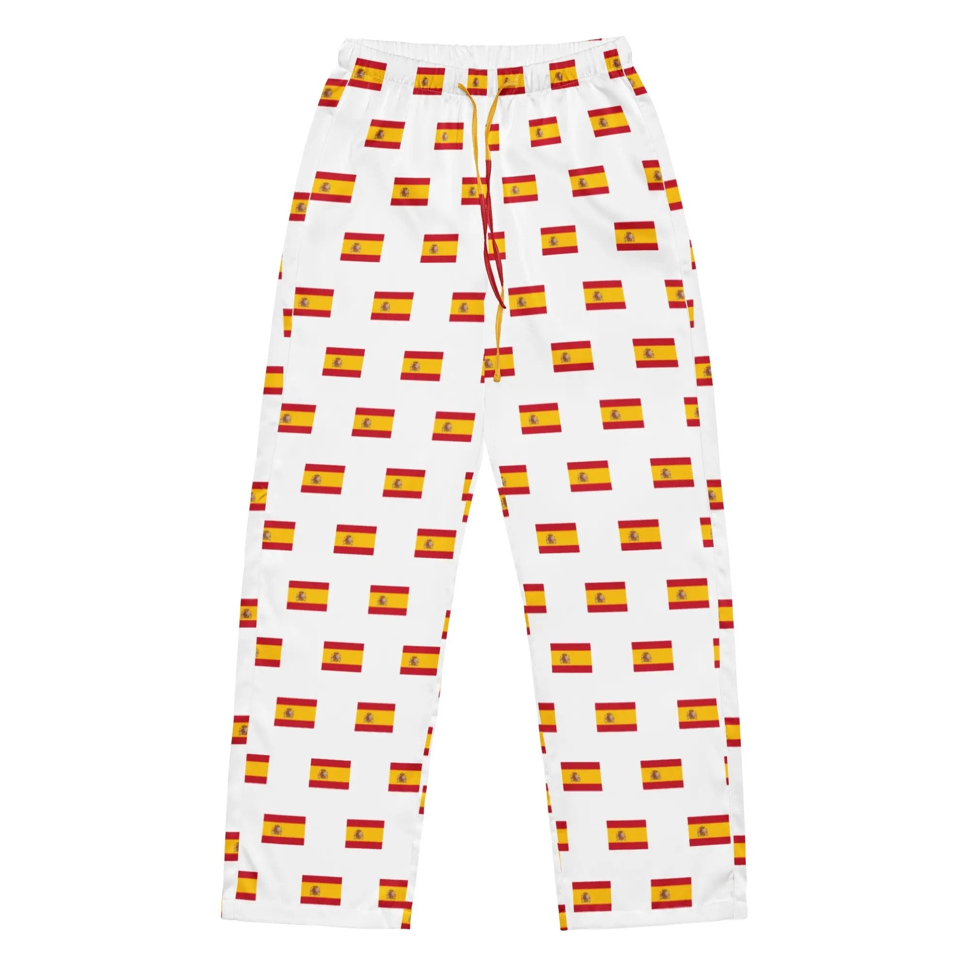 Comprar Pantalón de pijama Blanco Bandera España con ribete La Flamenca de Borgoña Bandera España